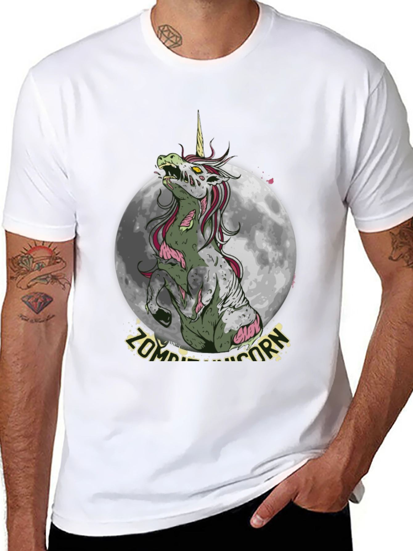 Zombie Unicorn Graphic T-Shirt