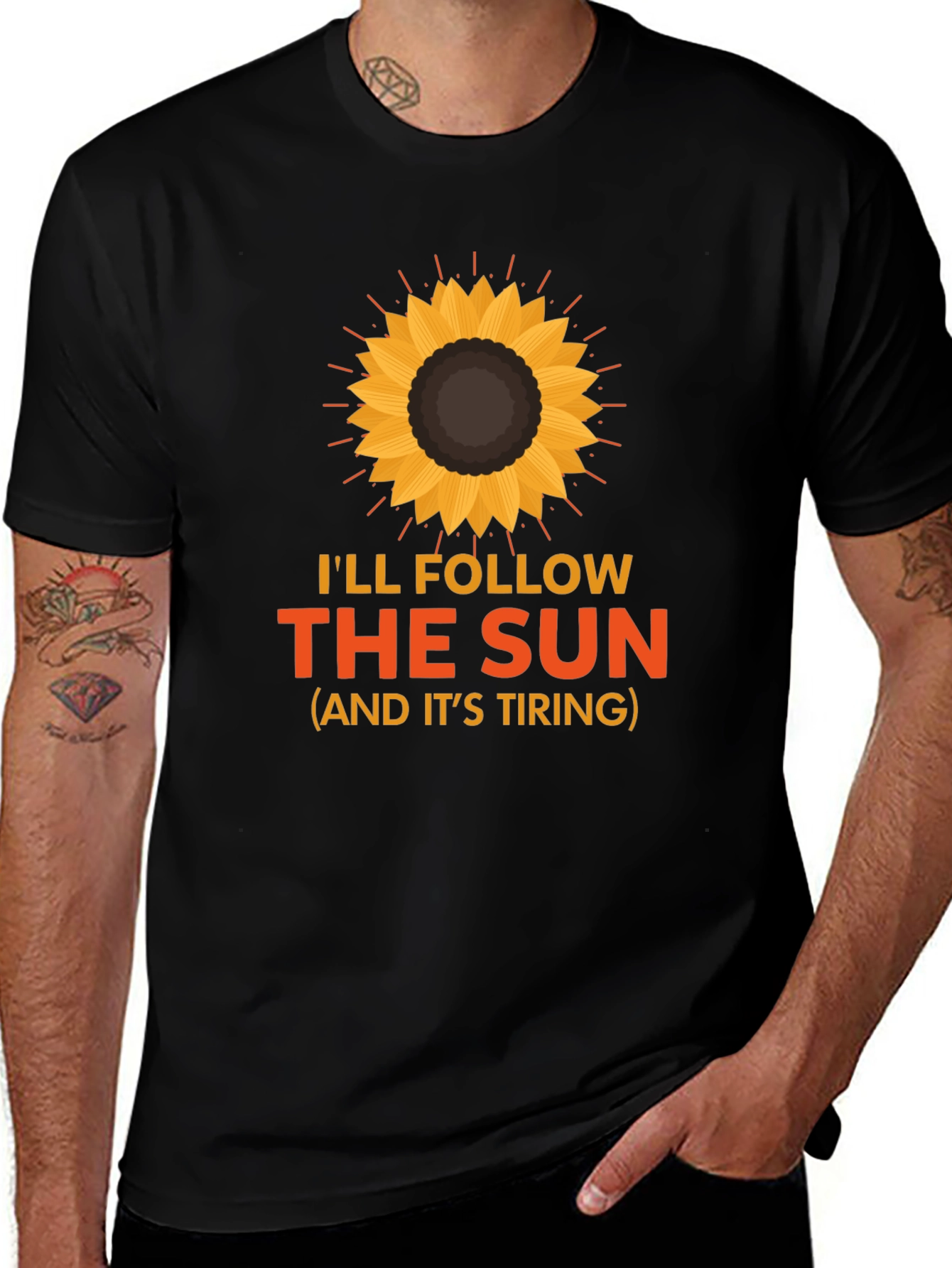 Ill Follow the Sun Graphic Tee - Black
