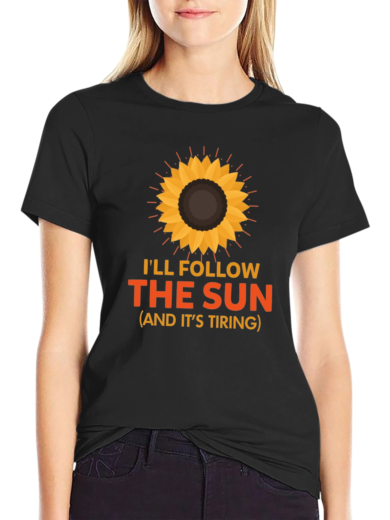 Ill Follow the Sun Graphic Tee - Black