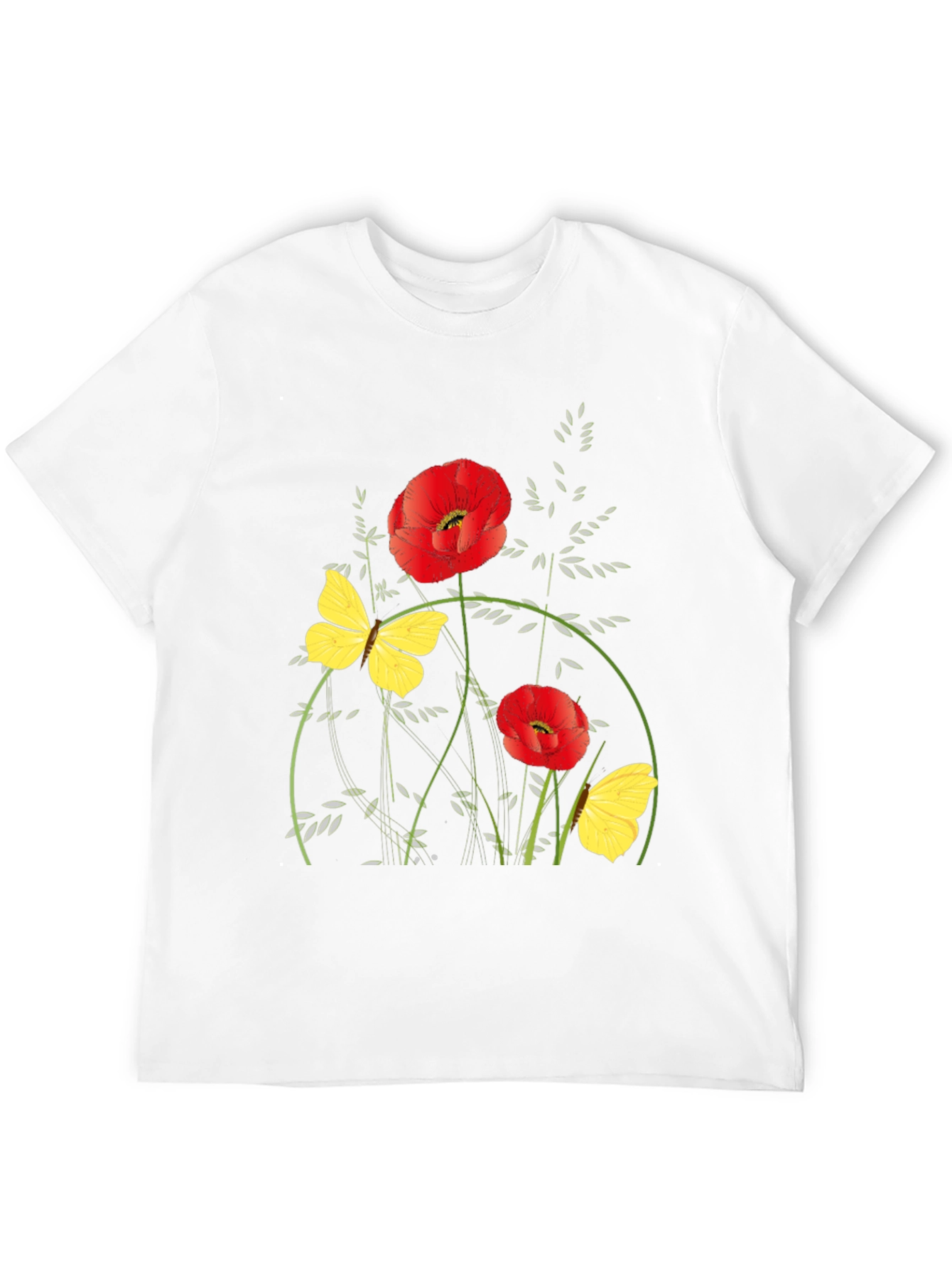Floral Graphic Black T-Shirt