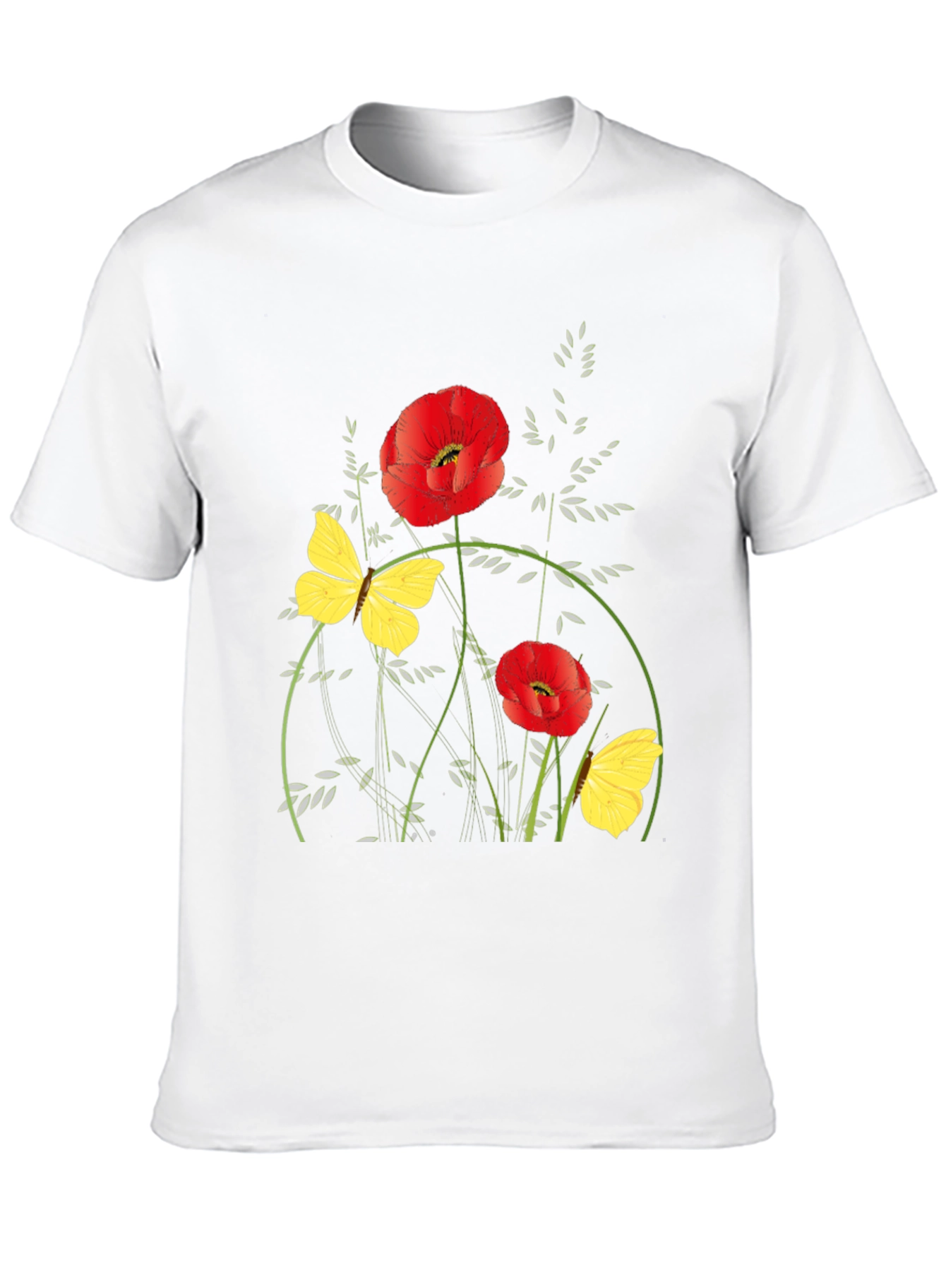 Floral Graphic Black T-Shirt