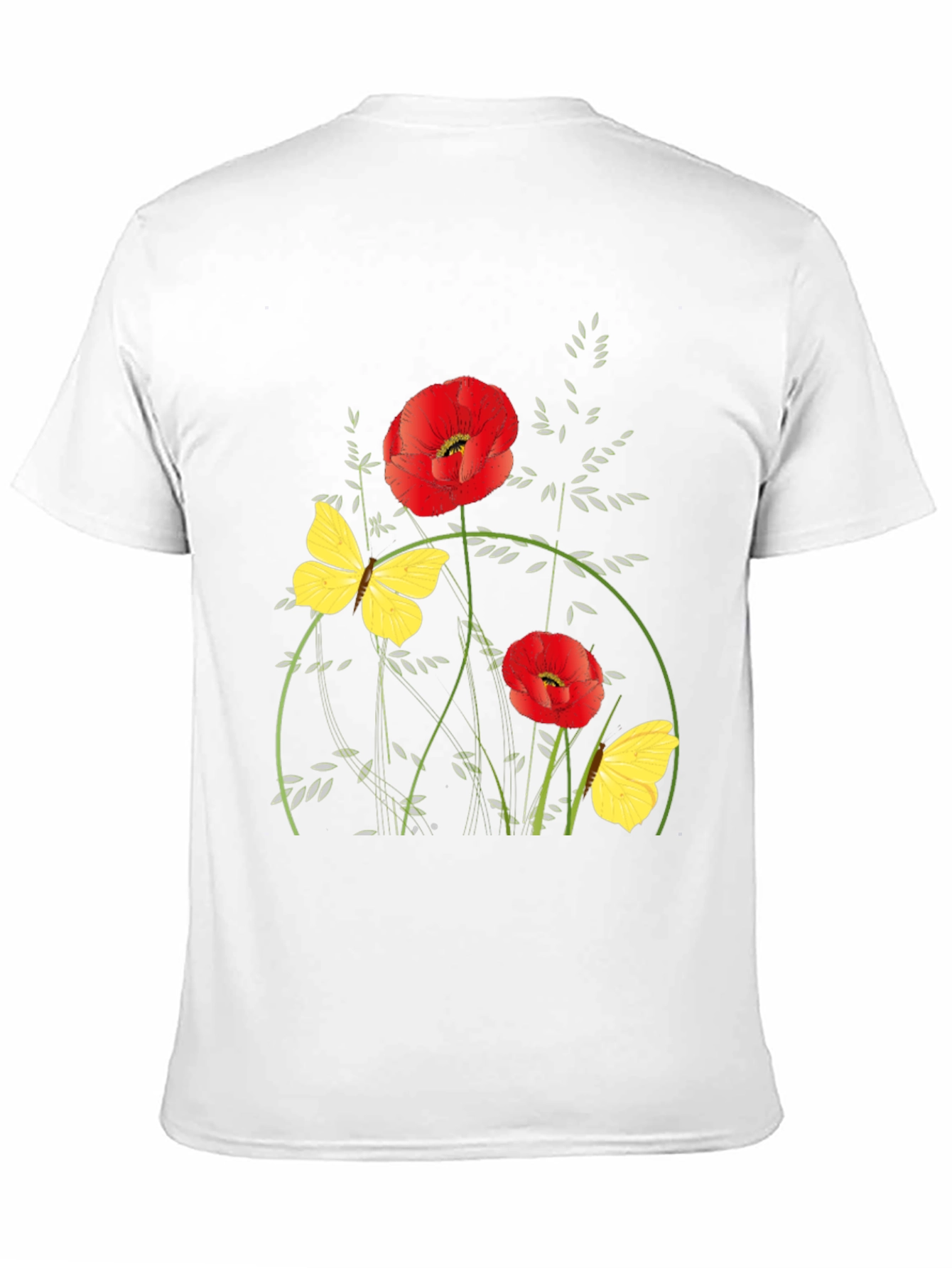 Floral Graphic Black T-Shirt