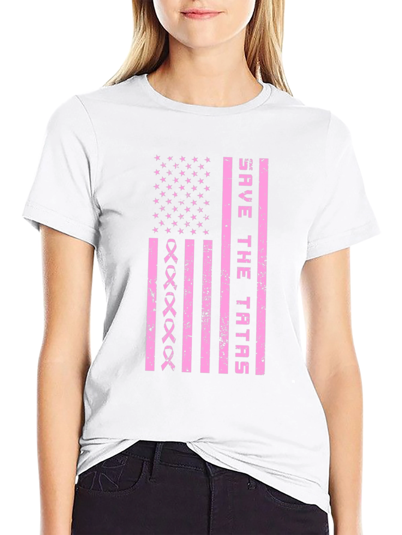 Save the Tatas Graphic Tee - Breast Cancer Awareness
