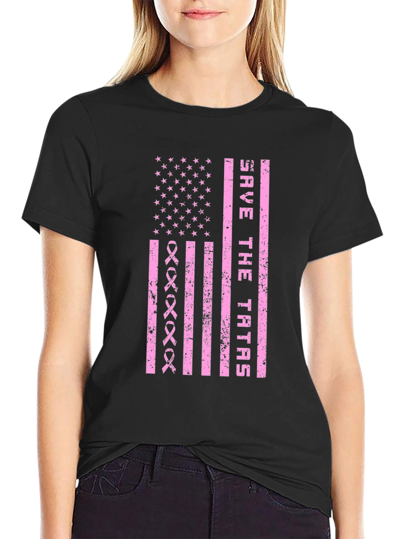 Save the Tatas Graphic Tee - Breast Cancer Awareness