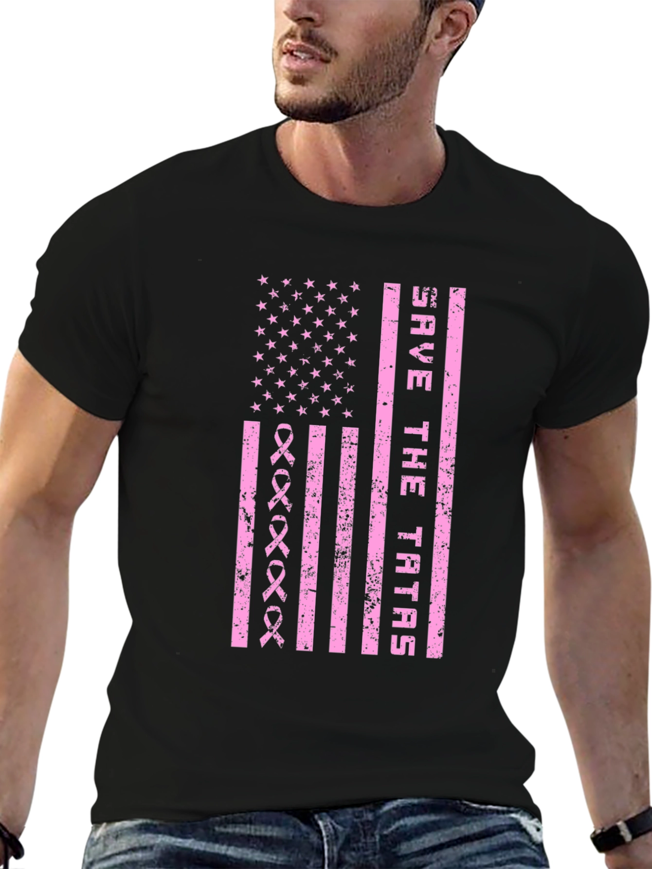 Save the Tatas Graphic Tee - Breast Cancer Awareness