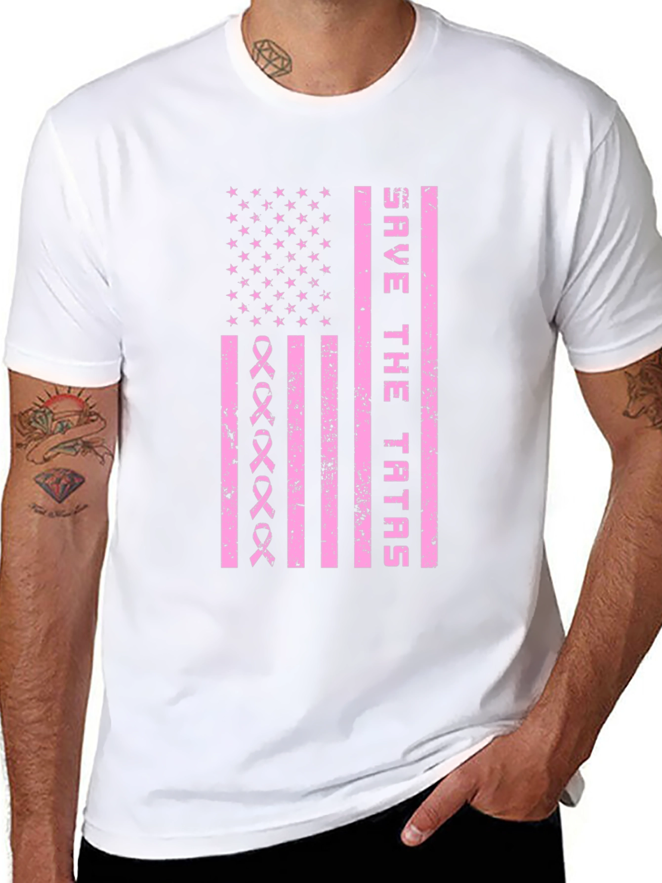 Save the Tatas Graphic Tee - Breast Cancer Awareness