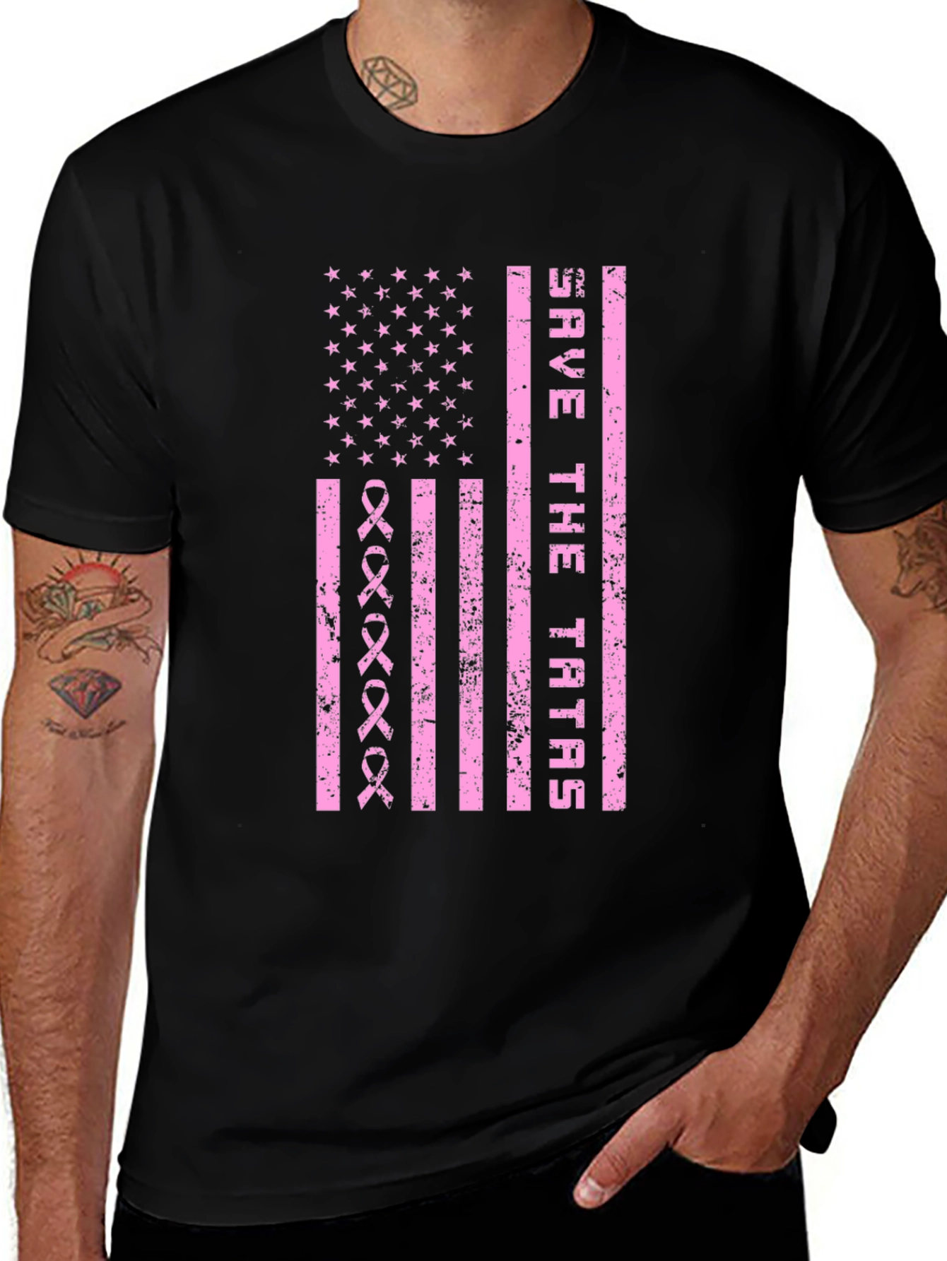 Save the Tatas Graphic Tee - Breast Cancer Awareness