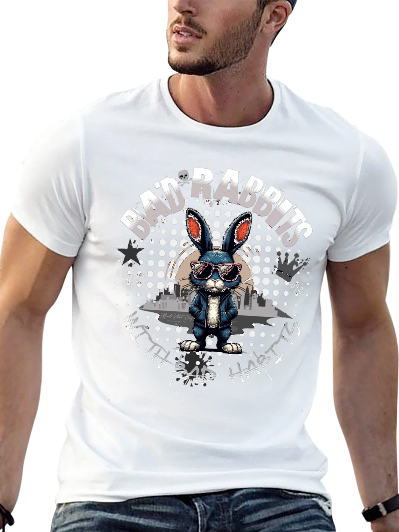 Bad Rabbits T-Shirt - Unique Graphic Tee