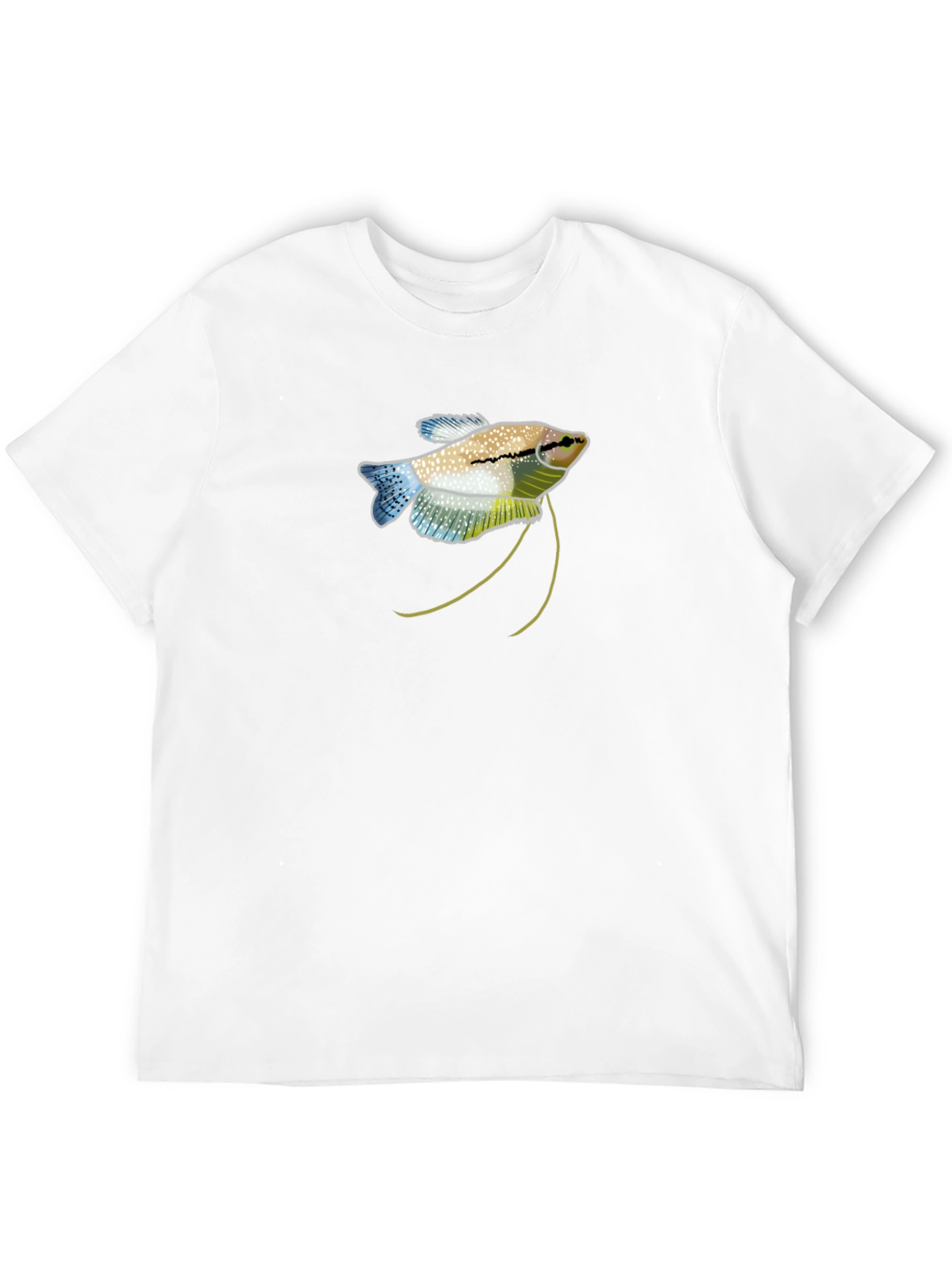 Gourami Fish Graphic Black T-Shirt