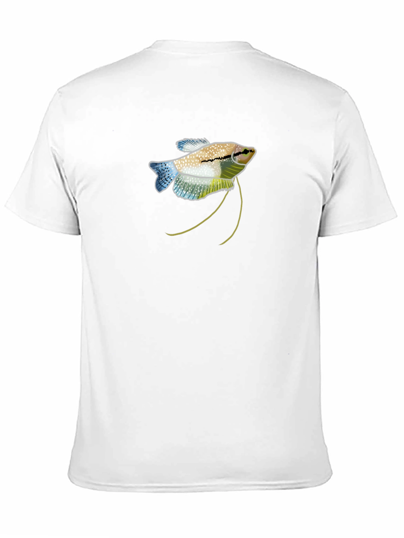 Gourami Fish Graphic Black T-Shirt