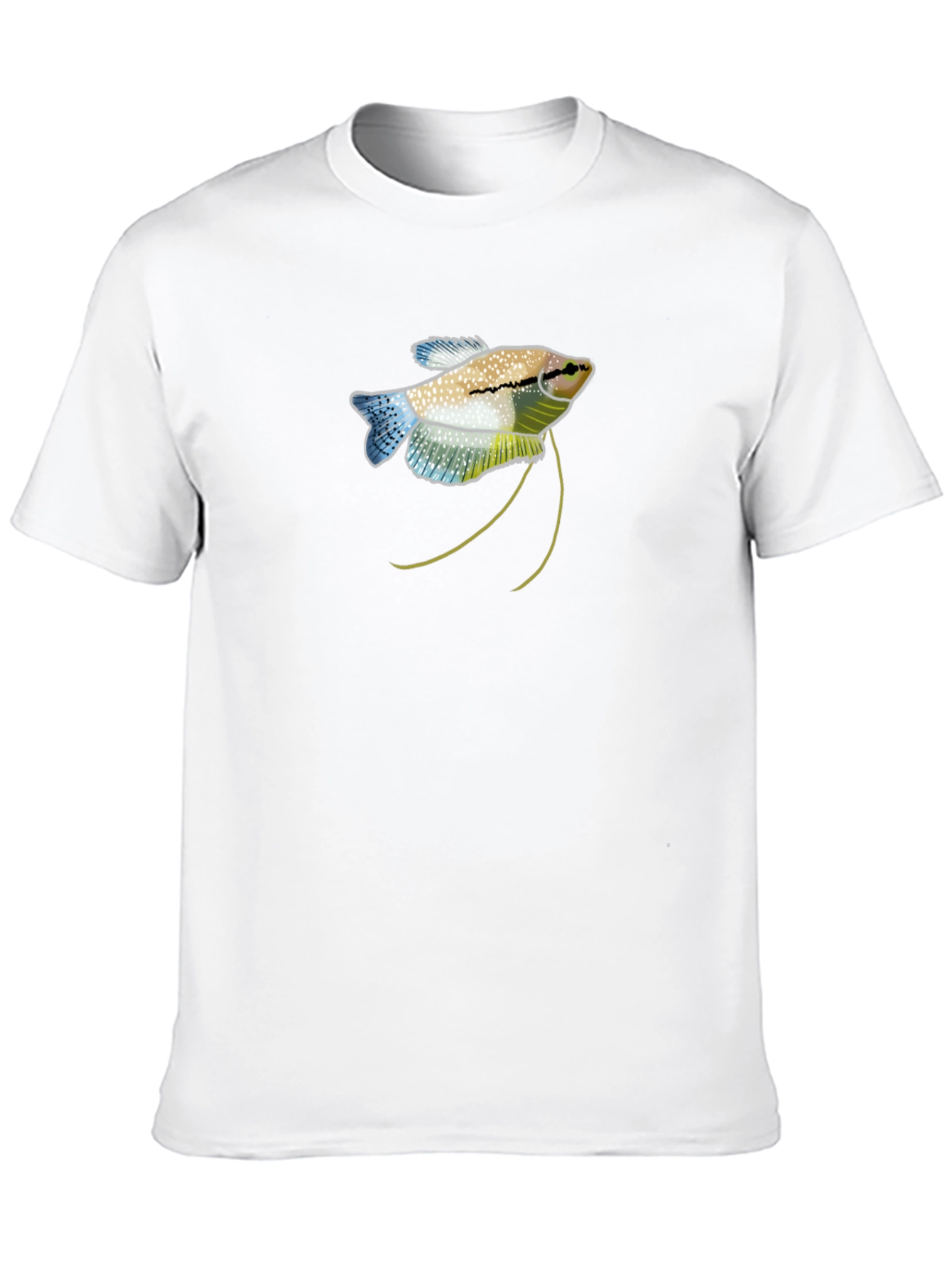 Gourami Fish Graphic Black T-Shirt