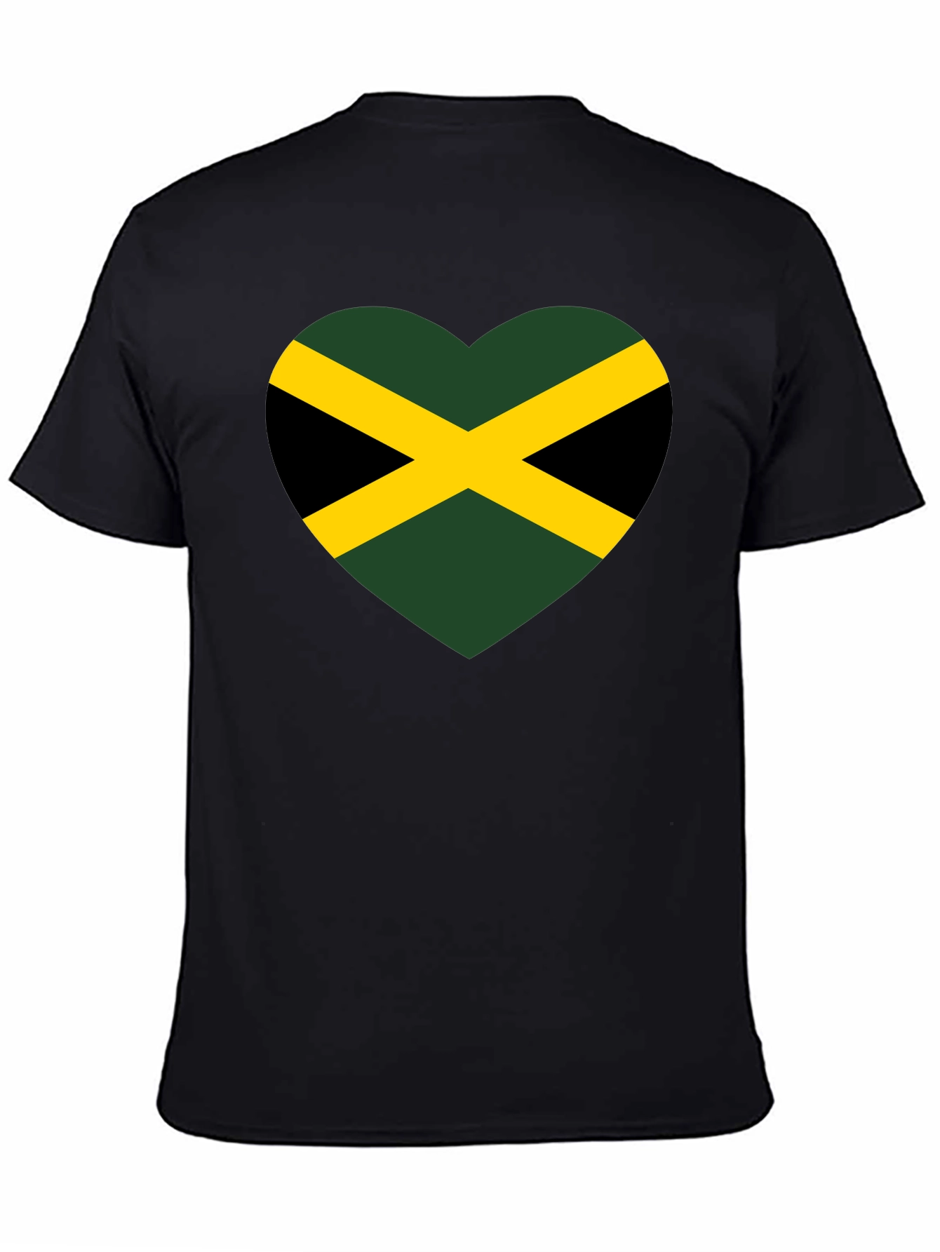 Jamaica Flag Heart T-Shirt