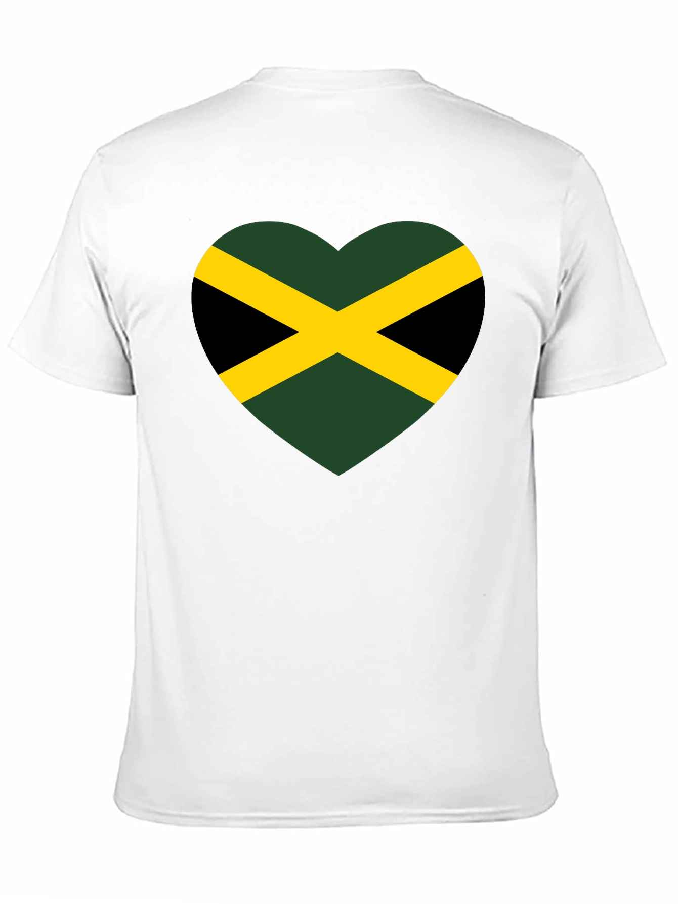Jamaica Flag Heart T-Shirt