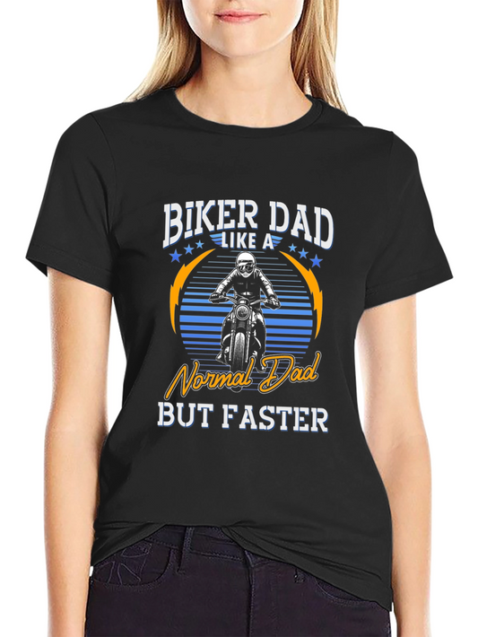 Biker Dad T-Shirt - Funny Motorcycle Lover Tee