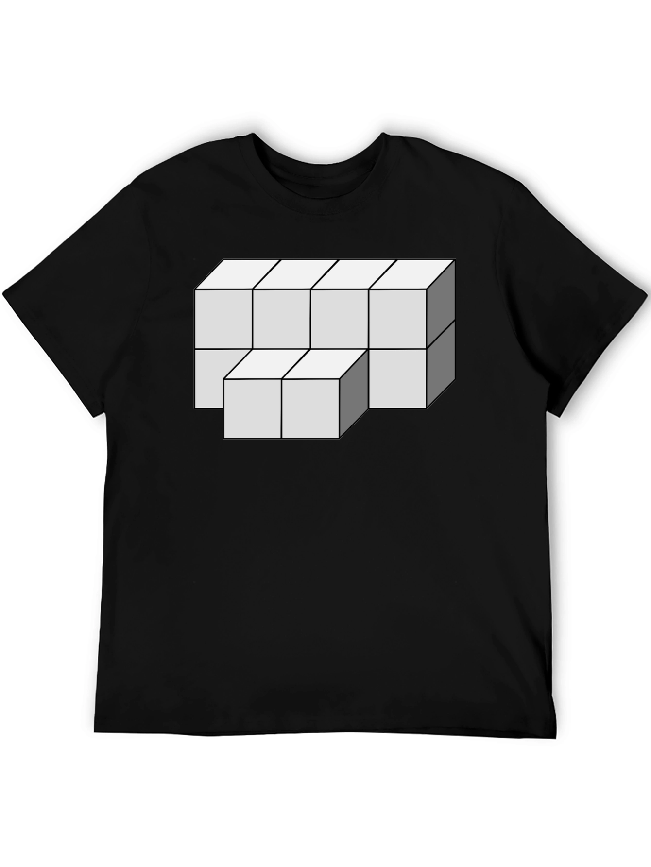 Optical Illusion Cube Graphic Tee