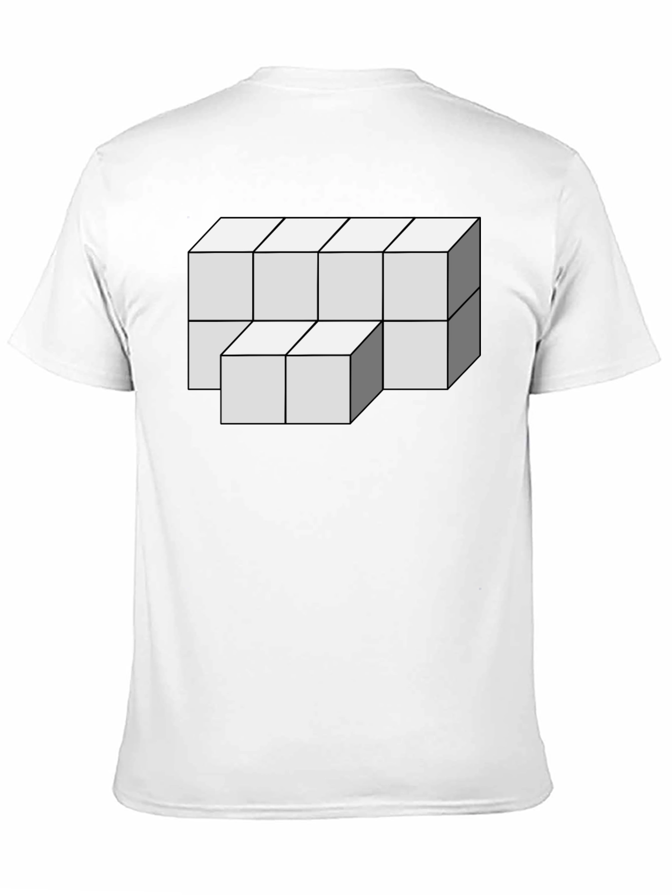 Optical Illusion Cube Graphic Tee