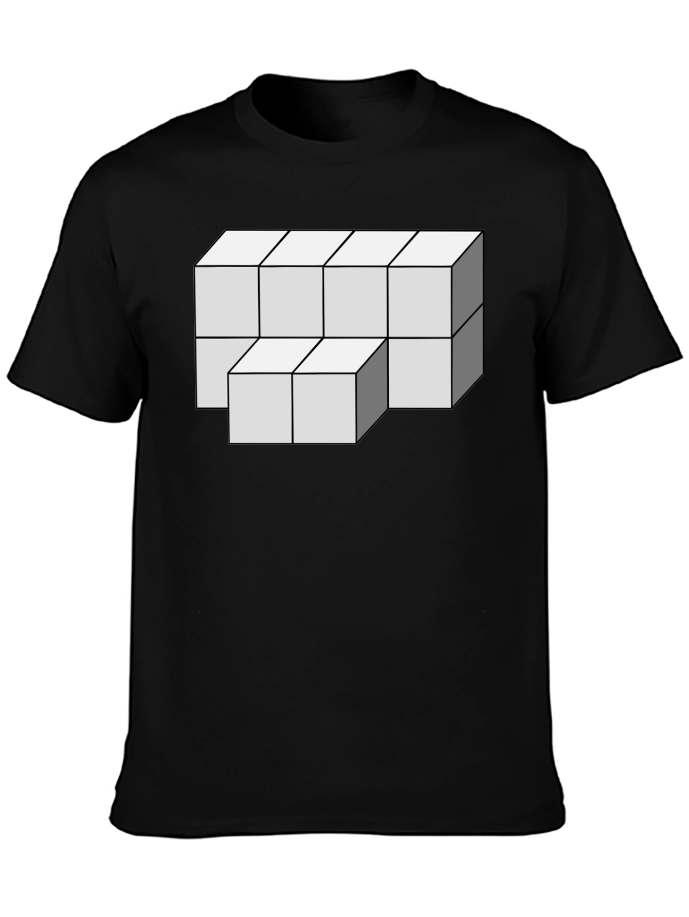 Optical Illusion Cube Graphic Tee