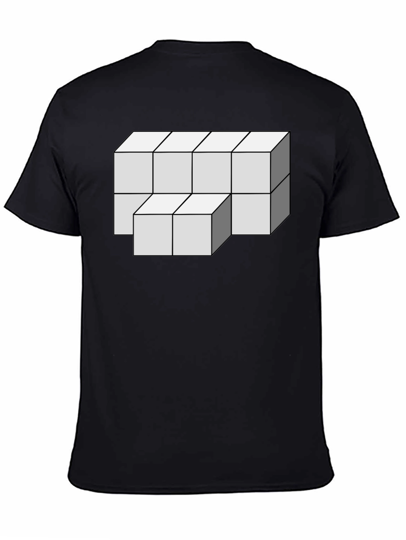 Optical Illusion Cube Graphic Tee