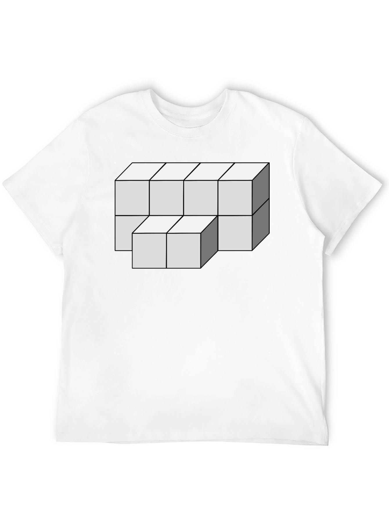 Optical Illusion Cube Graphic Tee