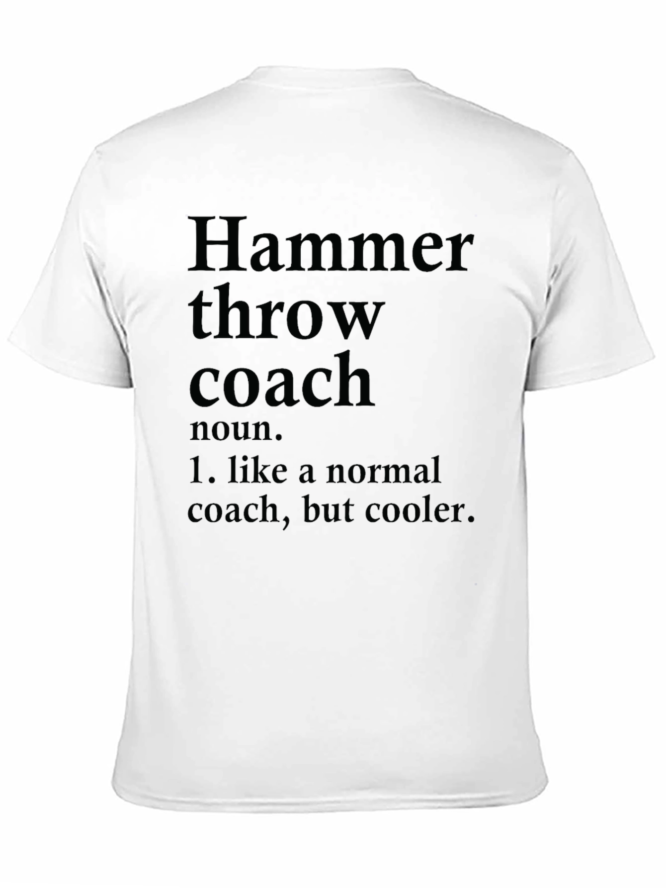 Hammer Throw Coach Definition Graphic T-Shirt