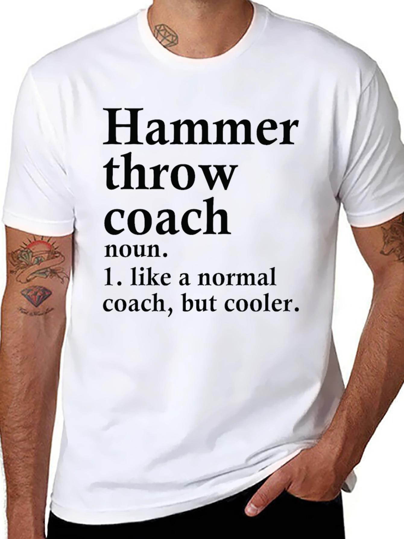 Hammer Throw Coach Definition Graphic T-Shirt