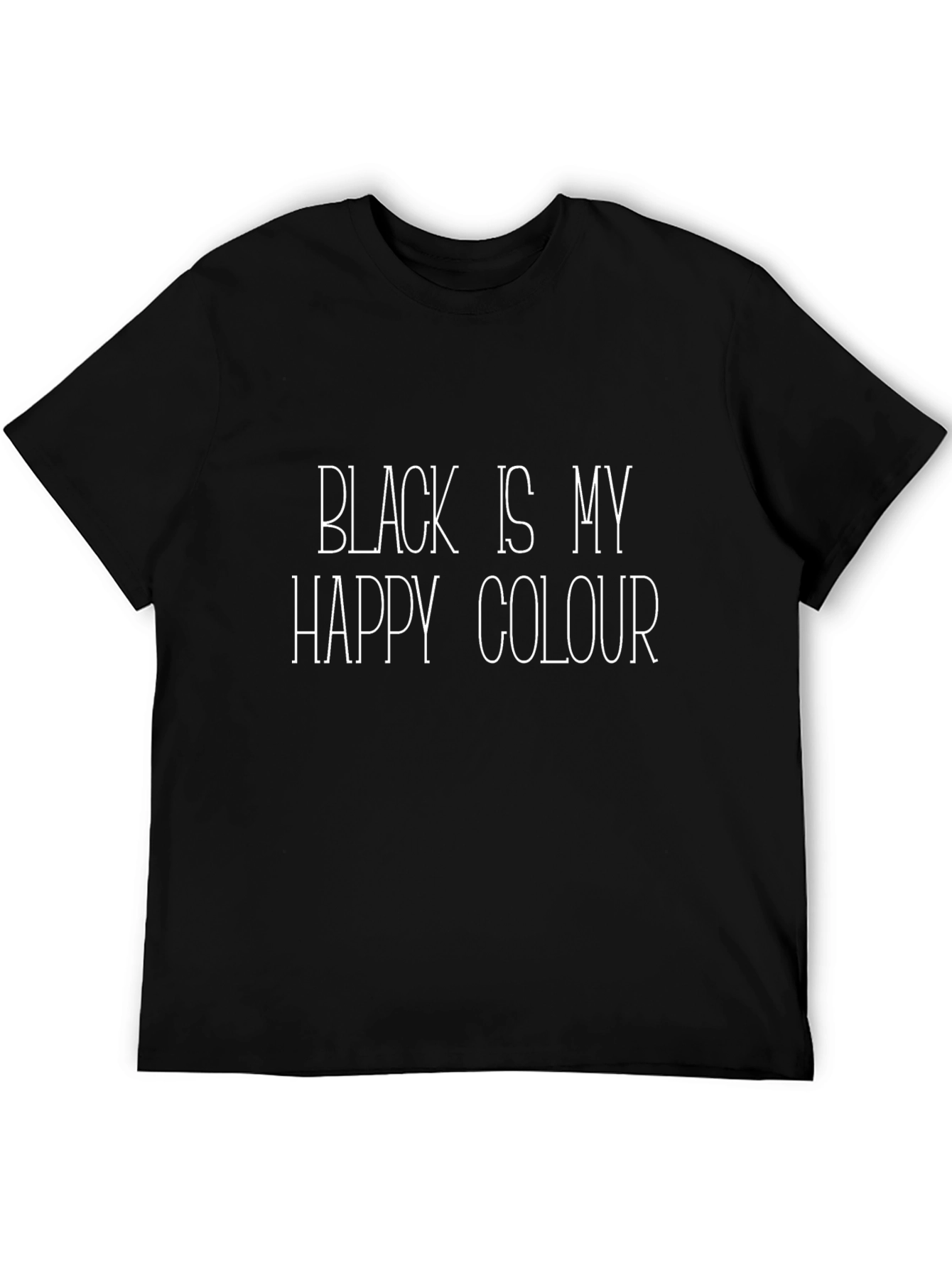 Black Is My Happy Colour Graphic Tee