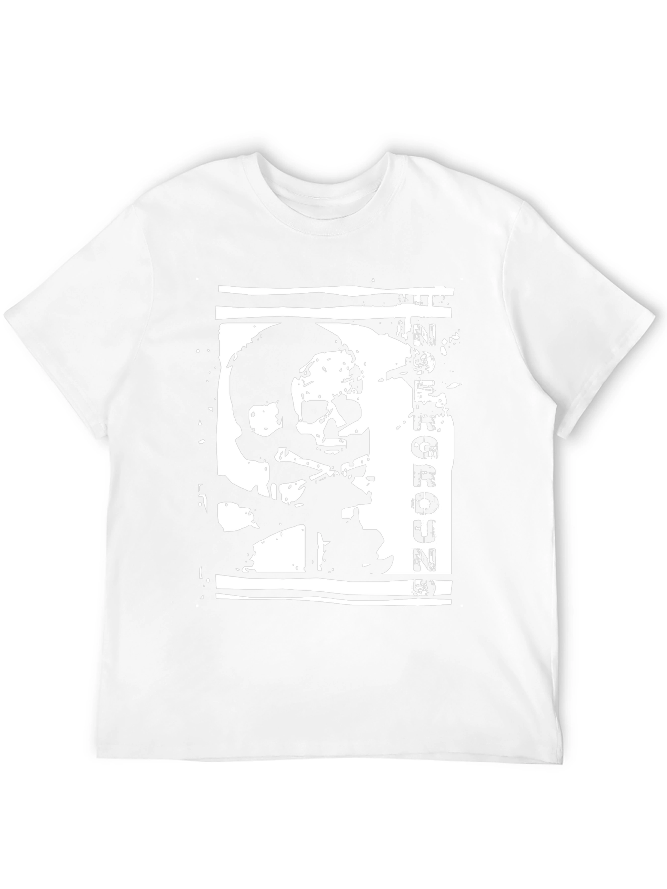 Underground Skull Graphic Black T-Shirt