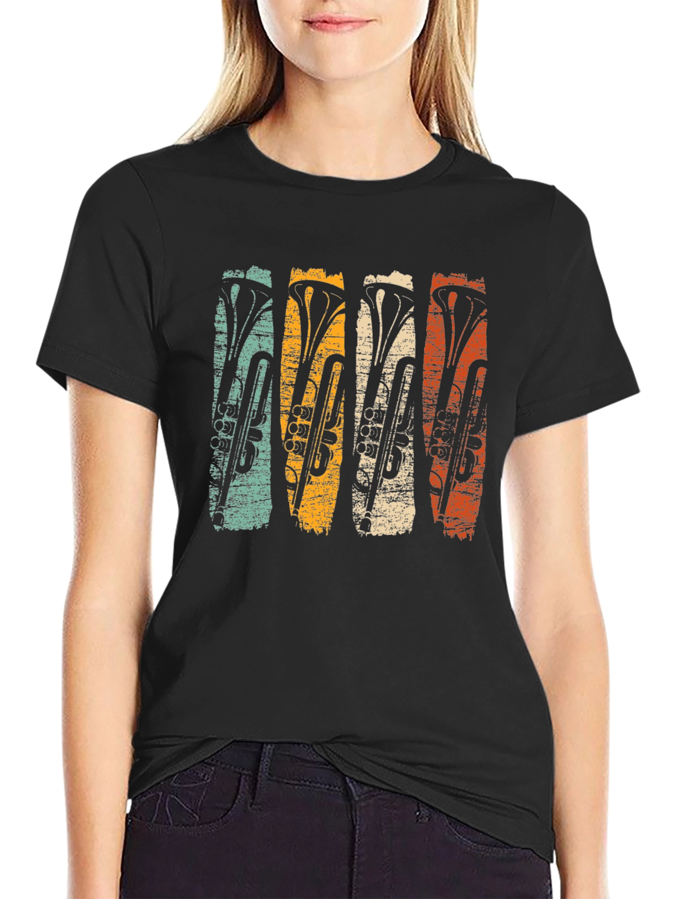 Retro Trombone Graphic Tee