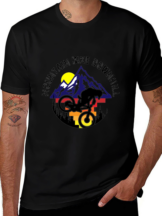 Mountain Bike Downhill Graphic Tee