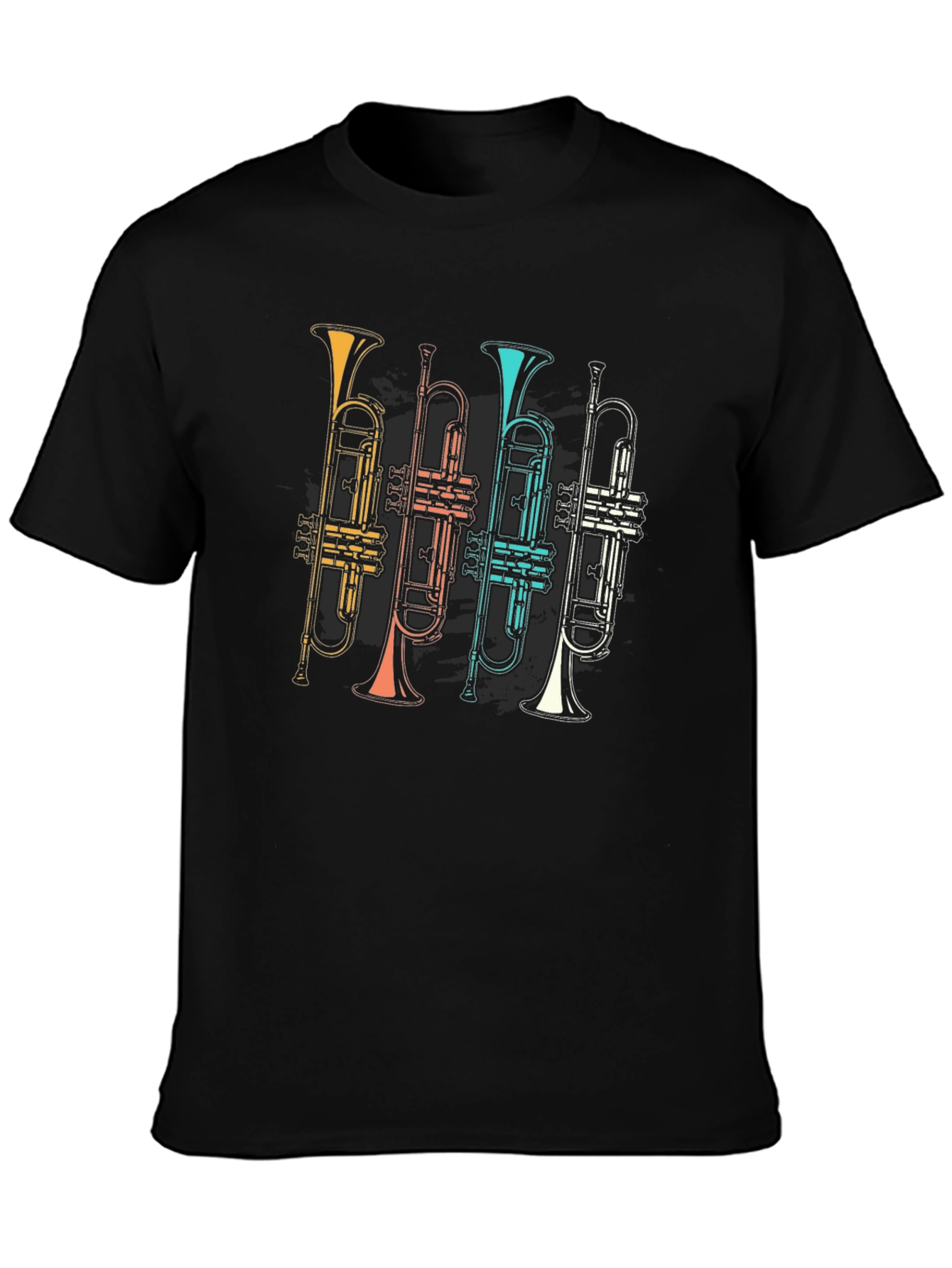 Retro Trumpet Band T-Shirt - Music Lover Tee