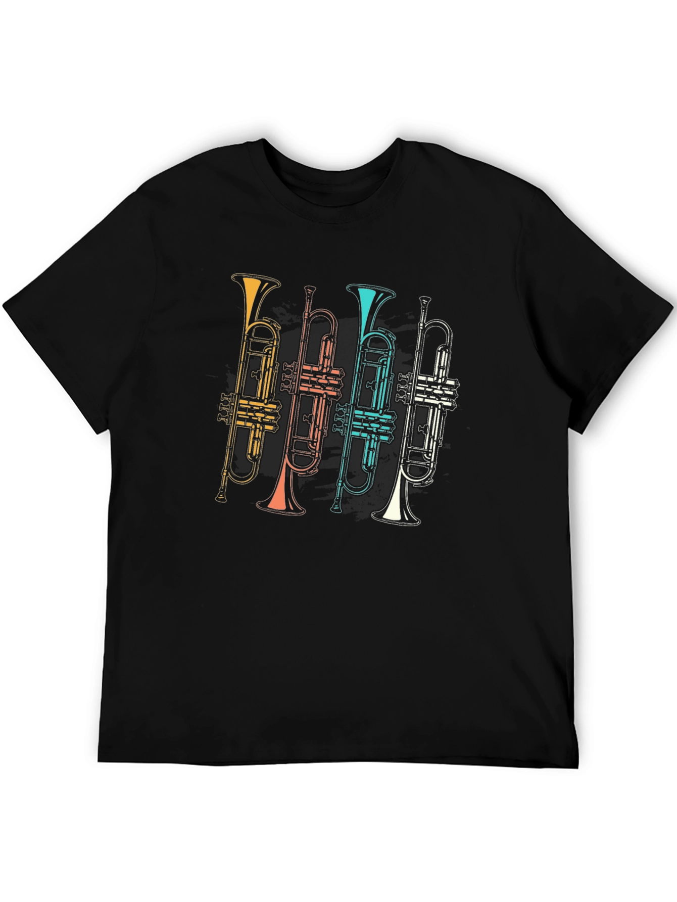 Retro Trumpet Band T-Shirt - Music Lover Tee