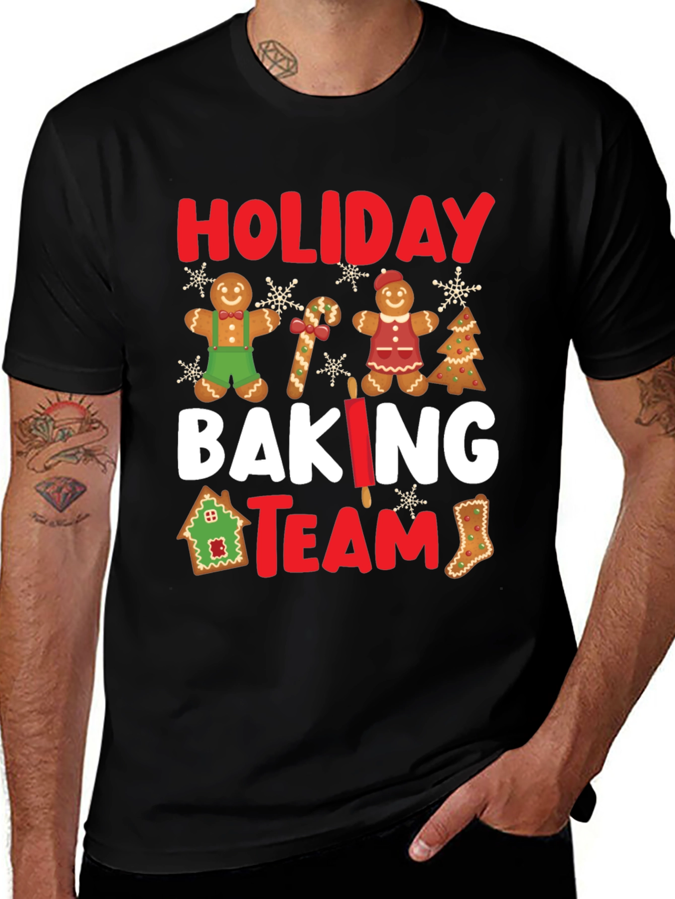 Holiday Baking Team Graphic T-Shirt