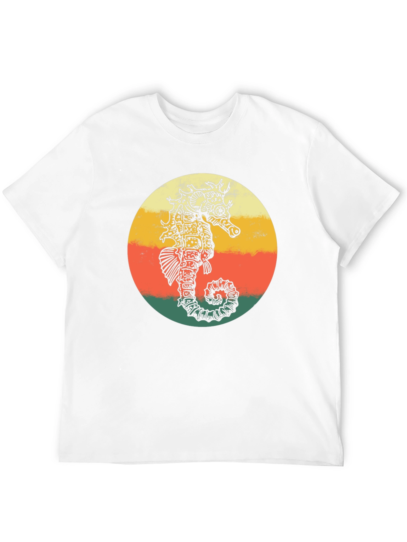 Retro Seahorse T-Shirt - Steampunk Style