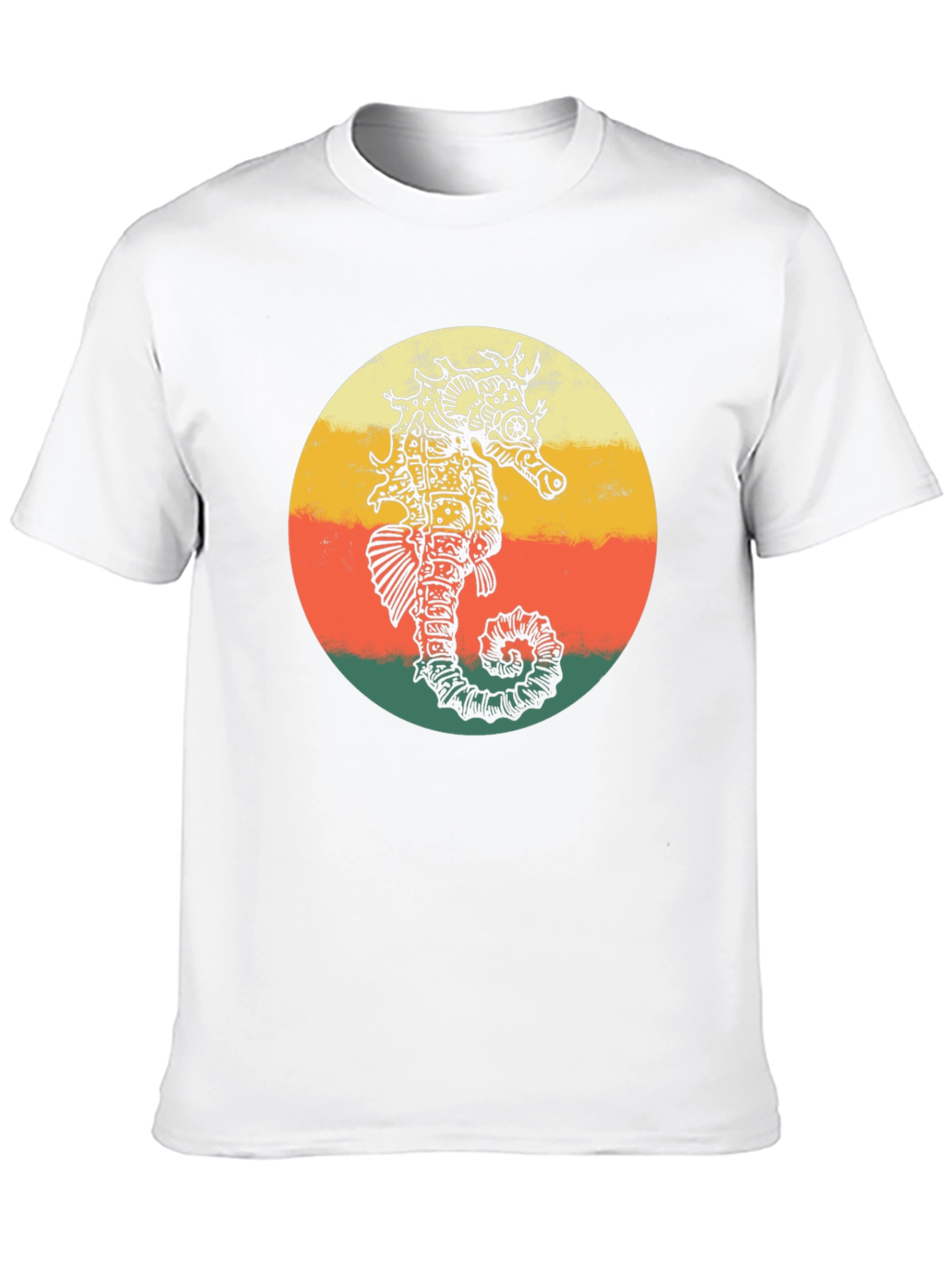 Retro Seahorse T-Shirt - Steampunk Style