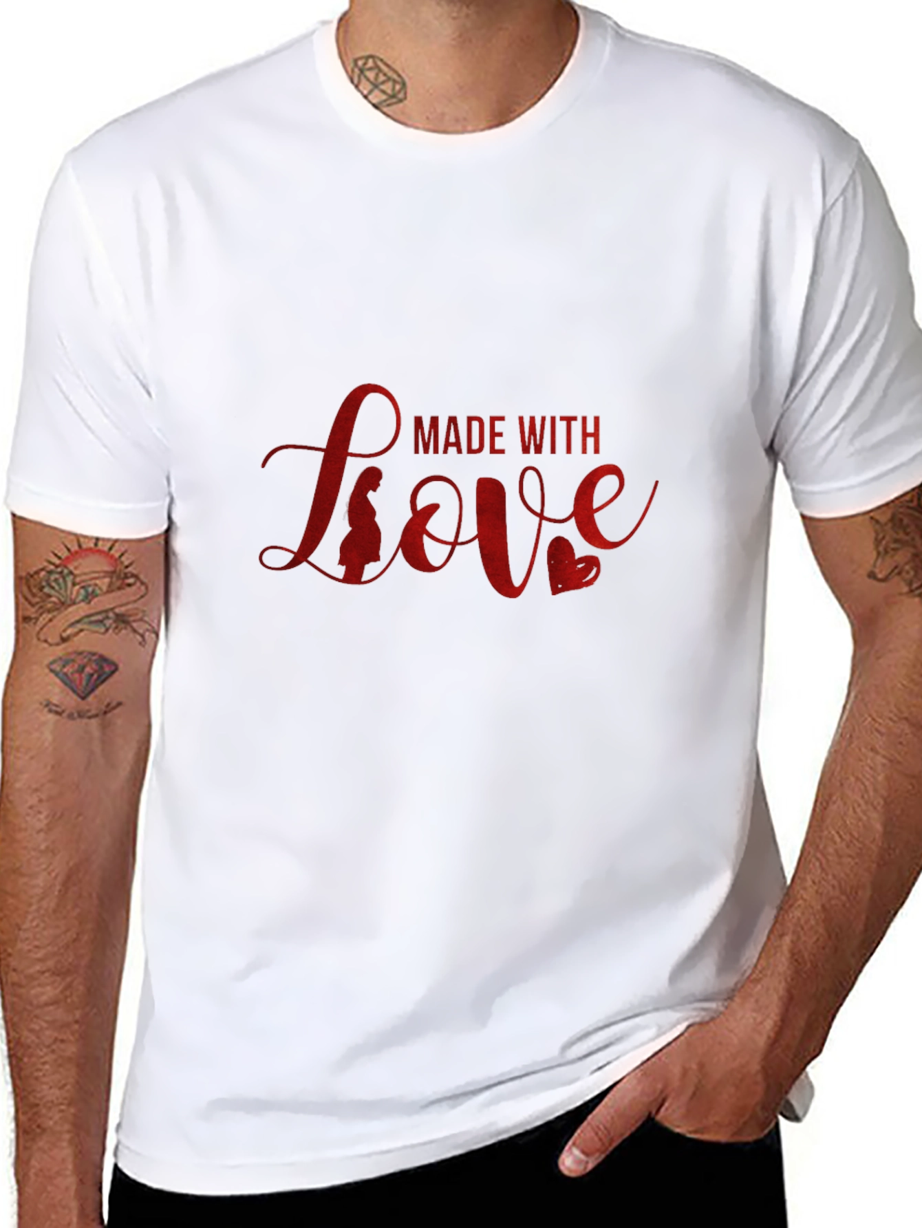 Made with Love Black T-Shirt