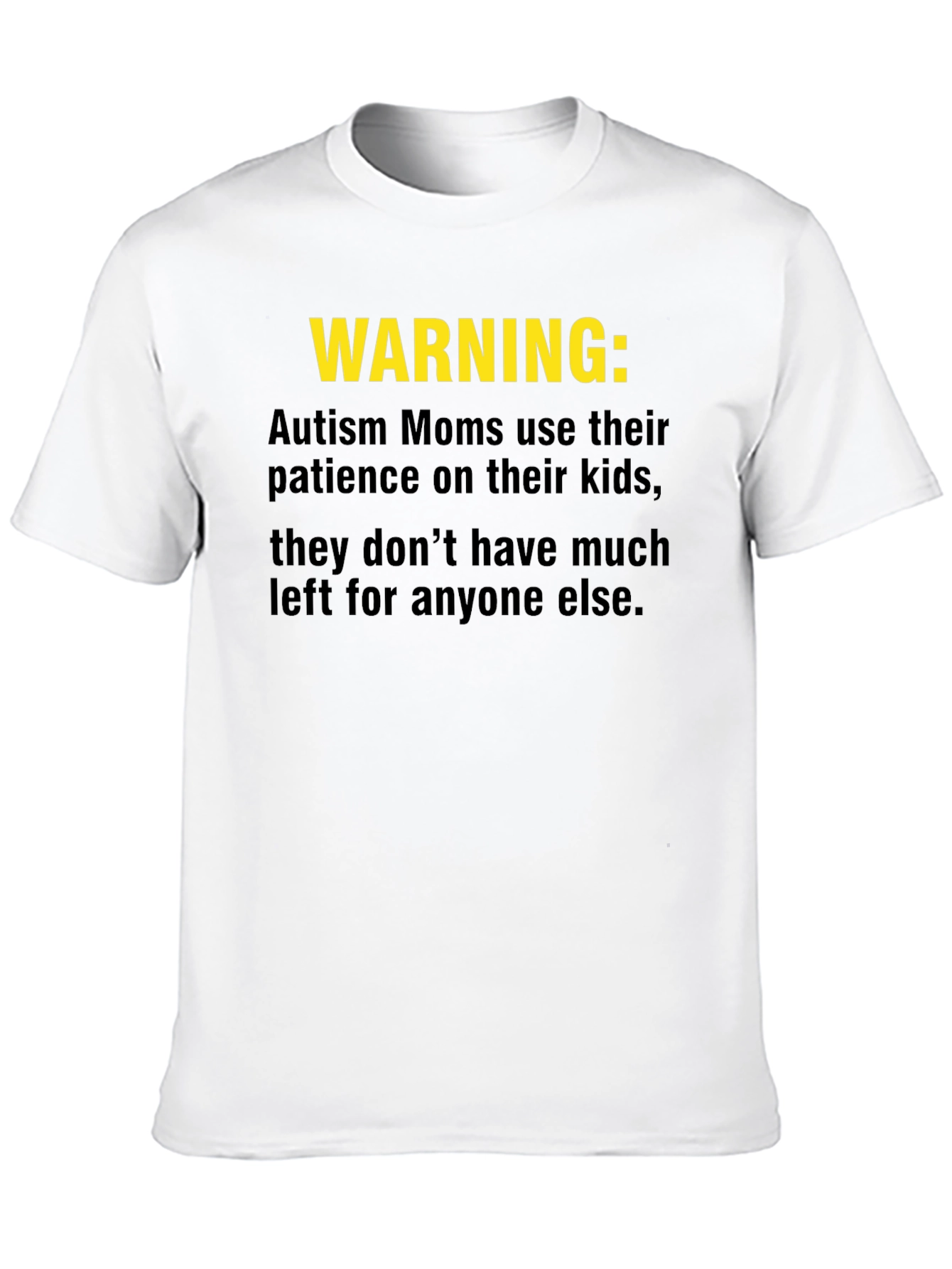 Autism Mom Warning T-Shirt: Limited Patience