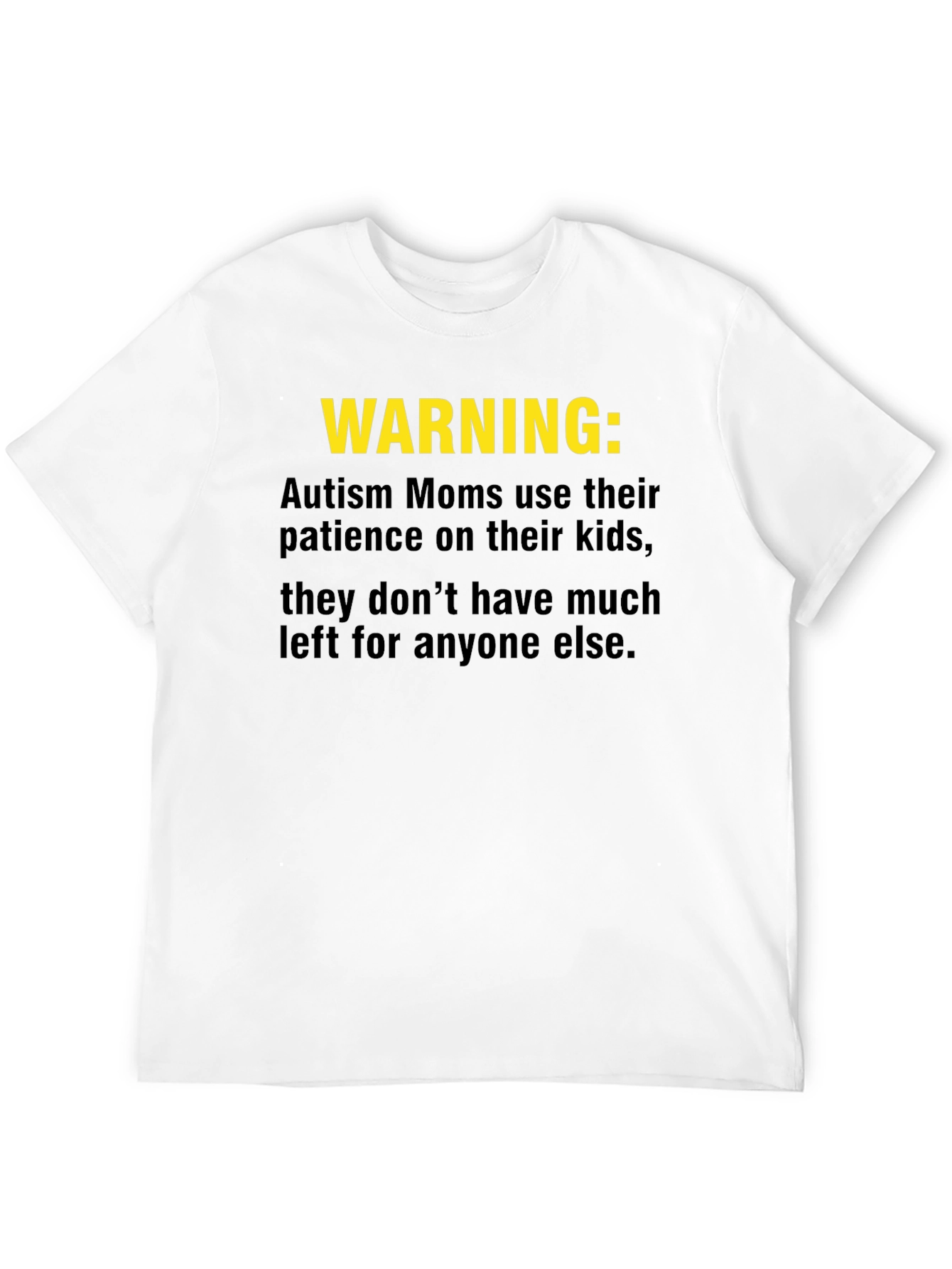 Autism Mom Warning T-Shirt: Limited Patience