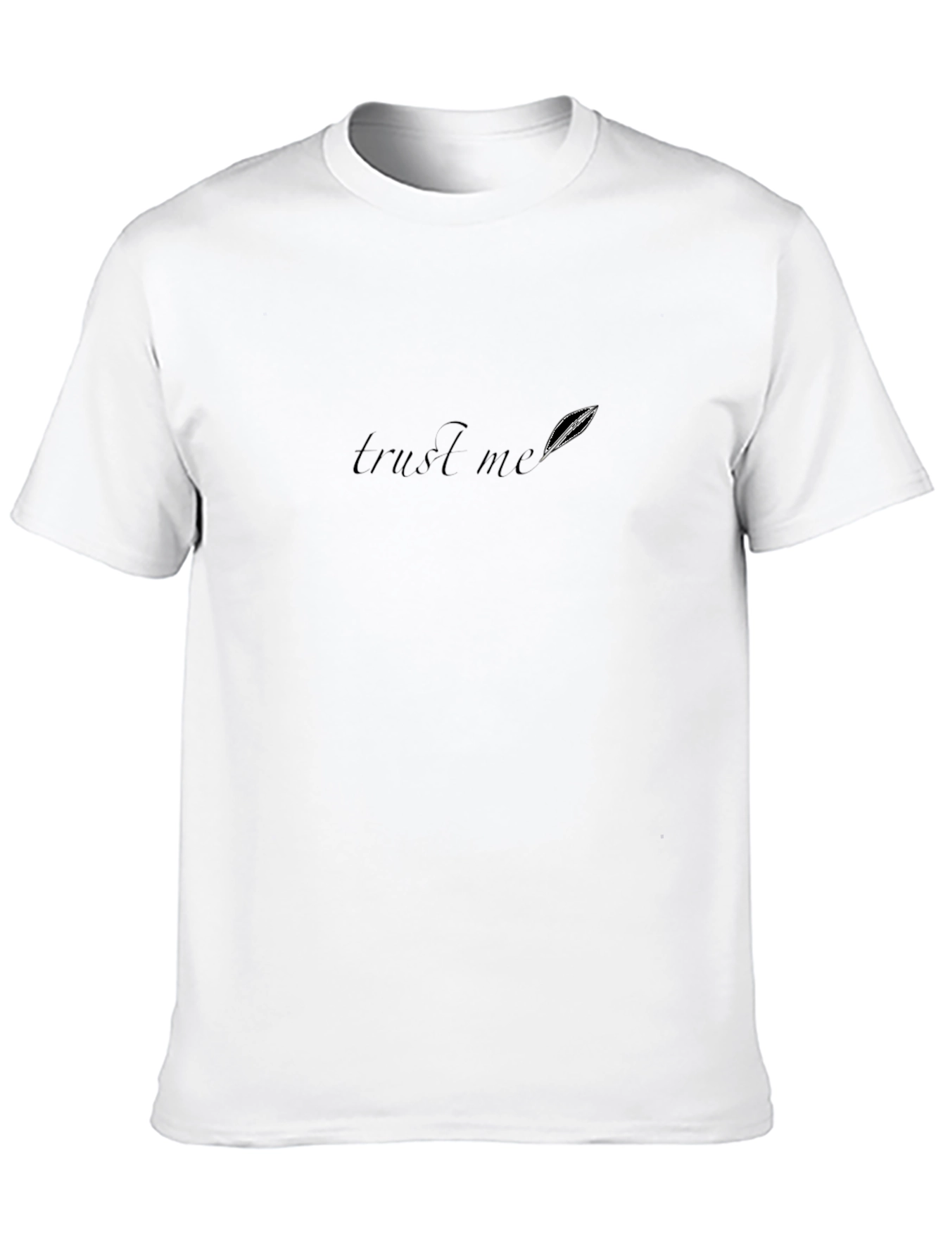 Trust Me T-Shirt - Stylish Black Tee