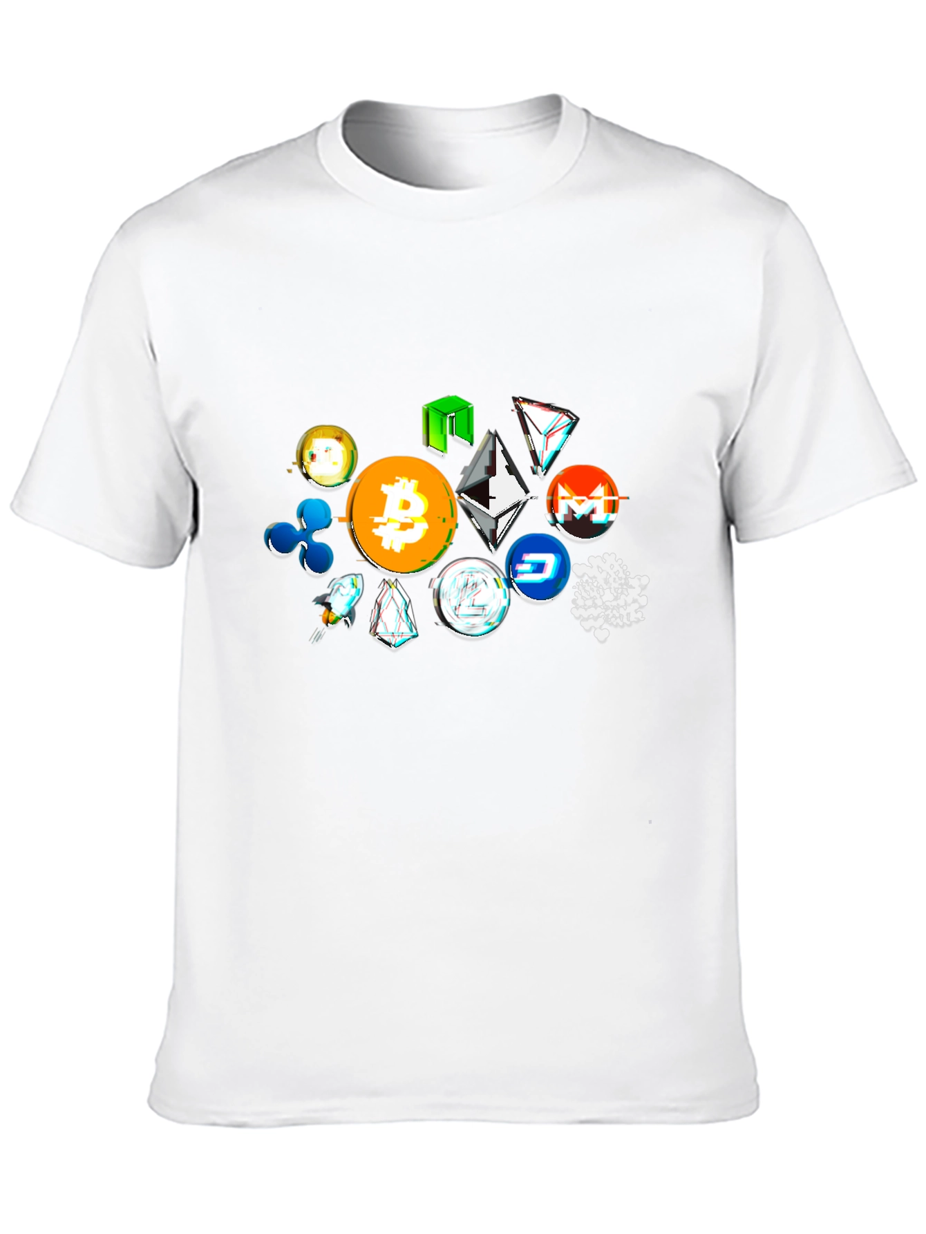 Crypto Tokens Black T-Shirt