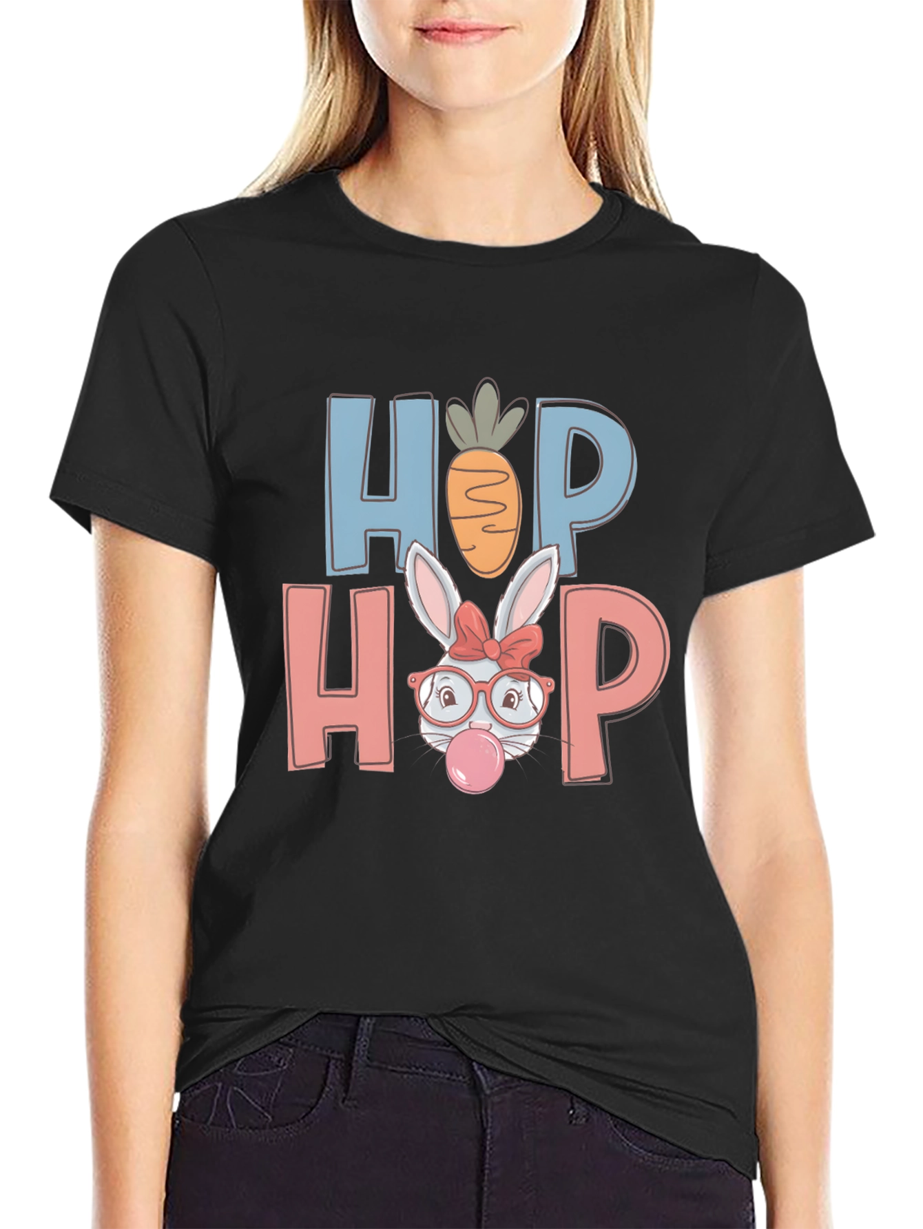 Funny Easter Bunny Hop Graphic Tee