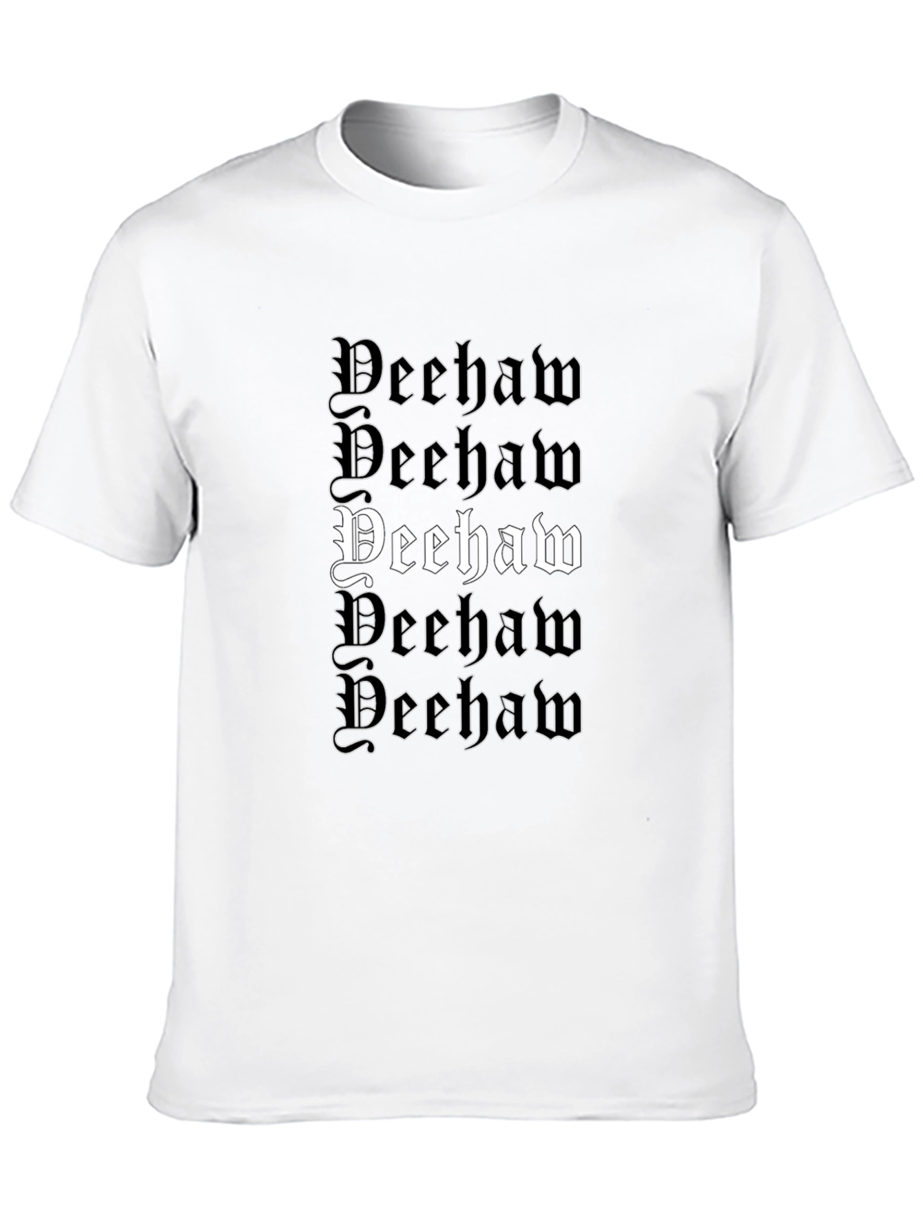 Deehaw Graphic Print Black T-Shirt