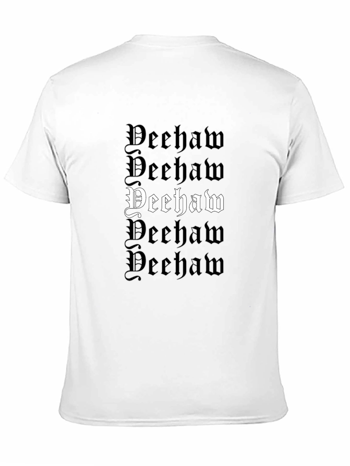 Deehaw Graphic Print Black T-Shirt
