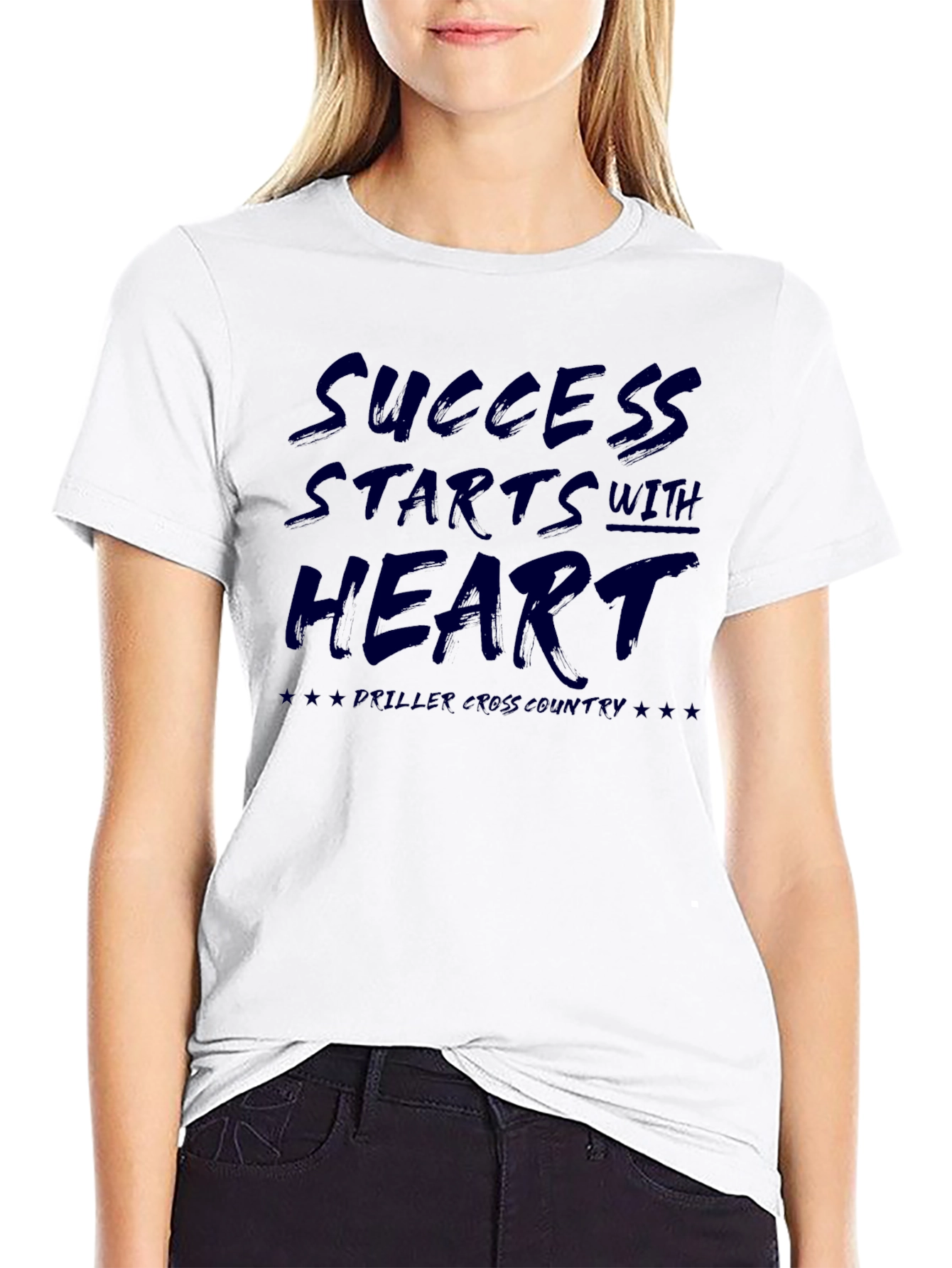 Success Starts With Heart Black Tee