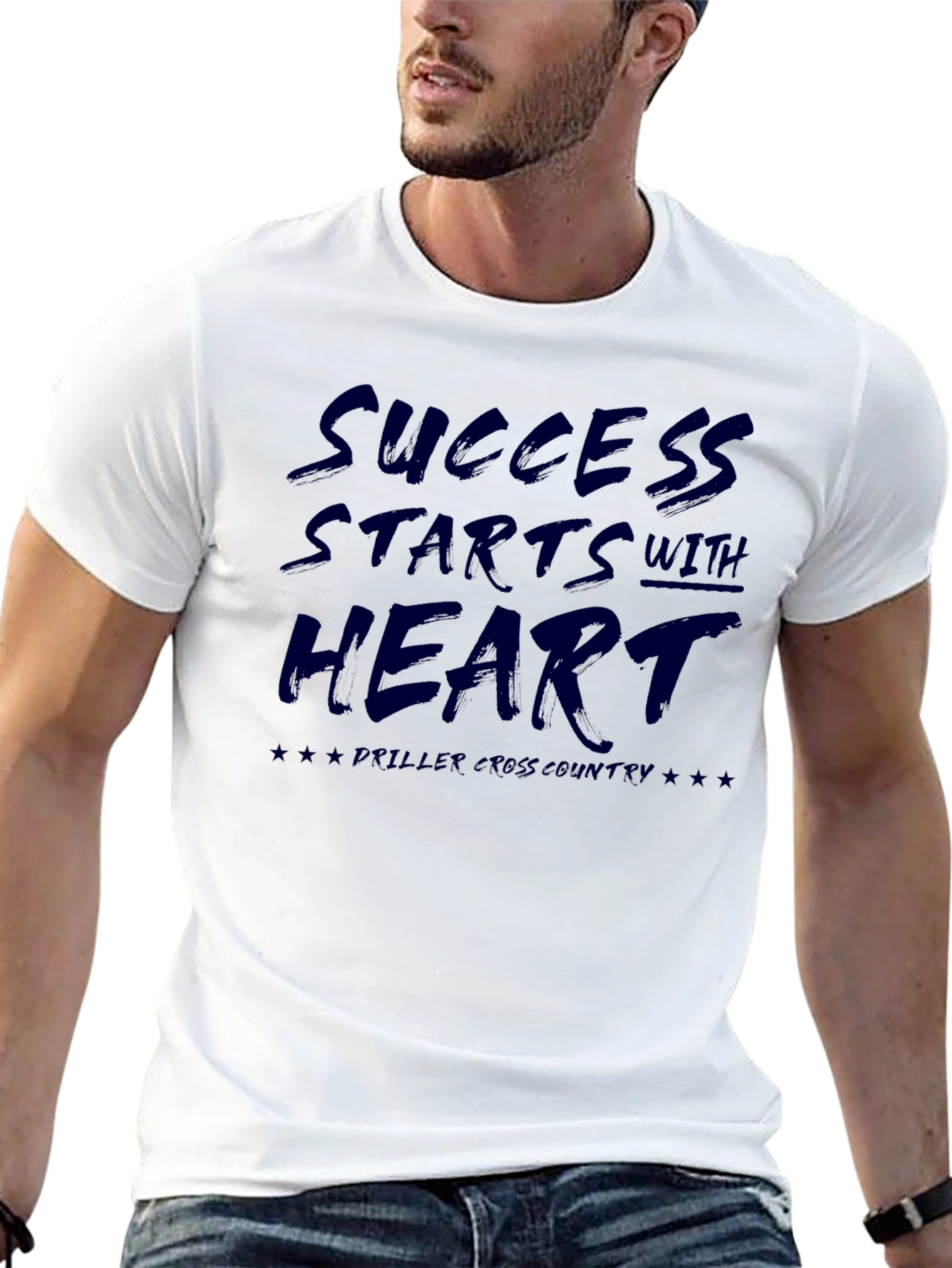 Success Starts With Heart Black Tee
