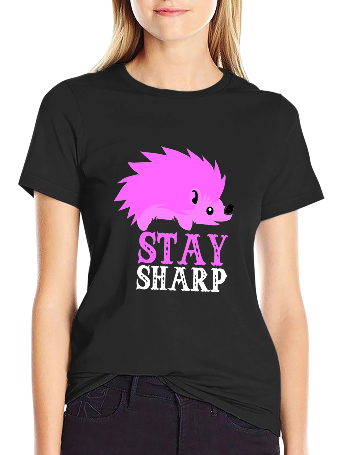 Stay Sharp Hedgehog Graphic Tee