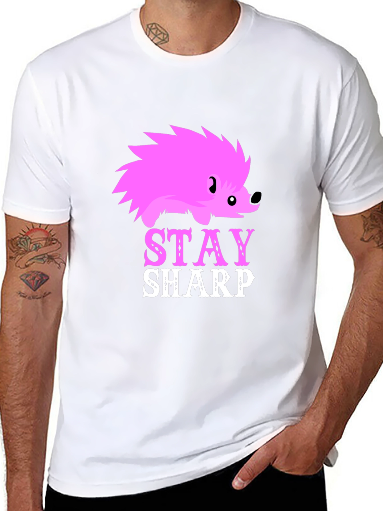 Stay Sharp Hedgehog Graphic Tee