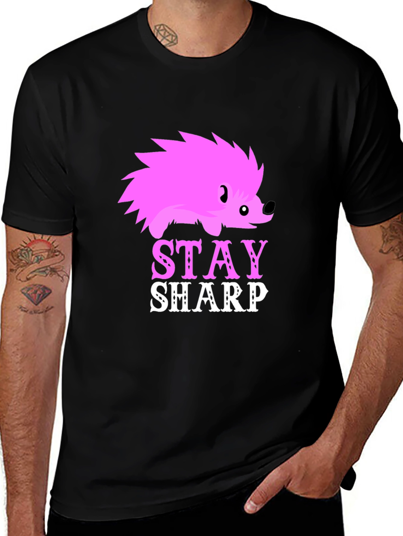 Stay Sharp Hedgehog Graphic Tee