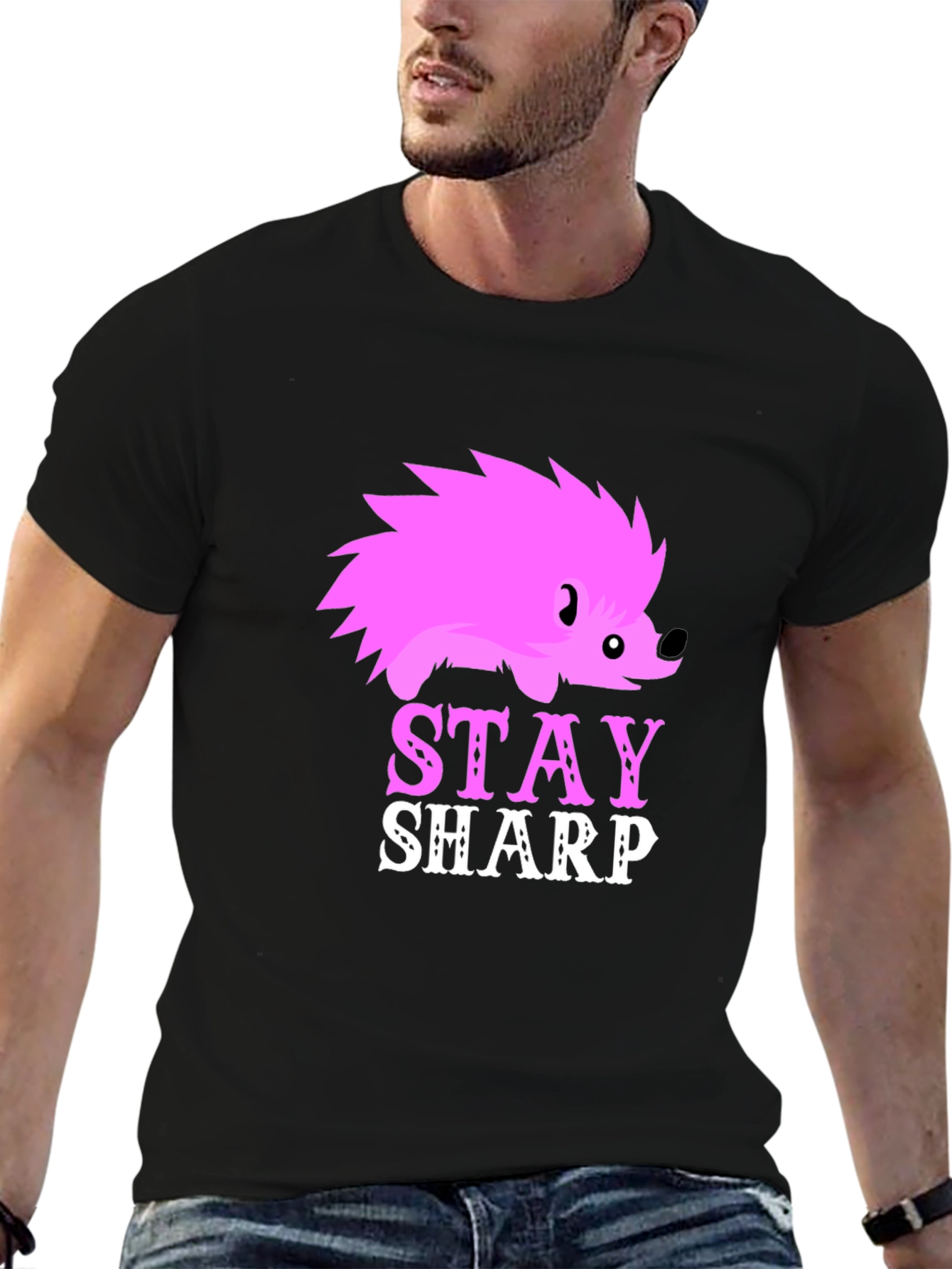 Stay Sharp Hedgehog Graphic Tee
