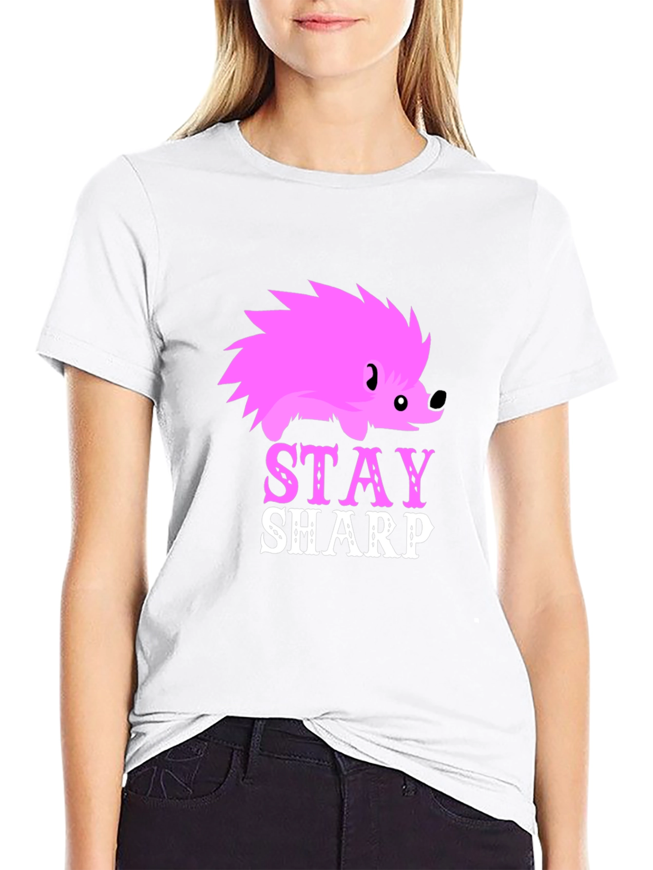 Stay Sharp Hedgehog Graphic Tee
