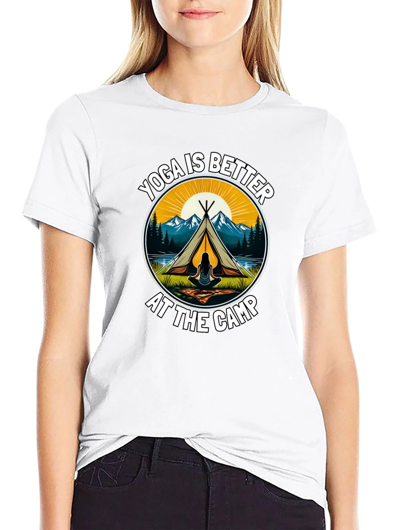 Yoga is Better at the Camp Graphic Tee